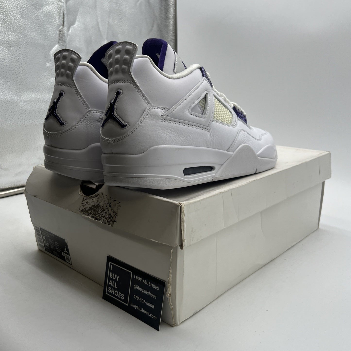Size 12 - Air Jordan 4 Retro Mid Purple Metallic (CT8527-115)