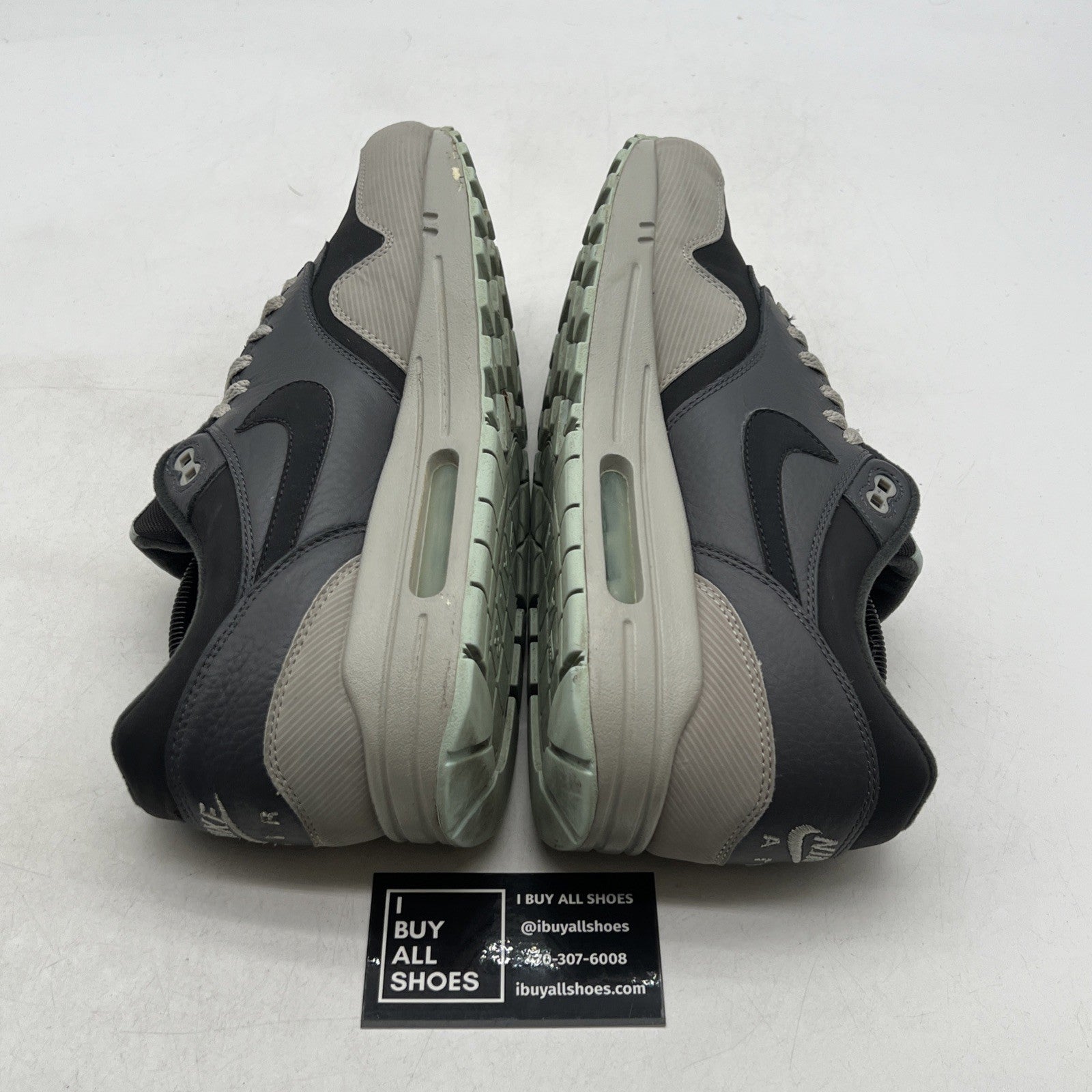 Size 10 - Nike Air Max 1 Leather Dark Ash (654466-201)