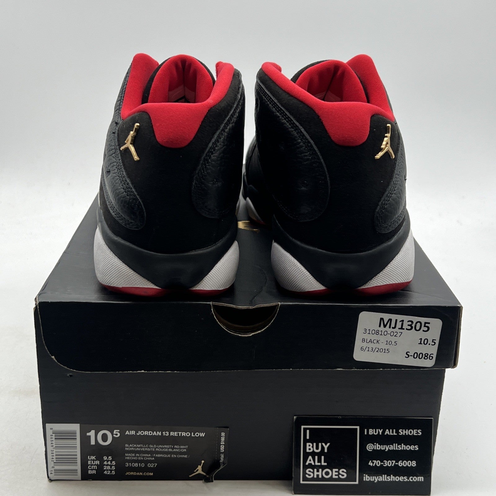Size 10.5 - Air Jordan 13 Retro Low Bred (310810-027)
