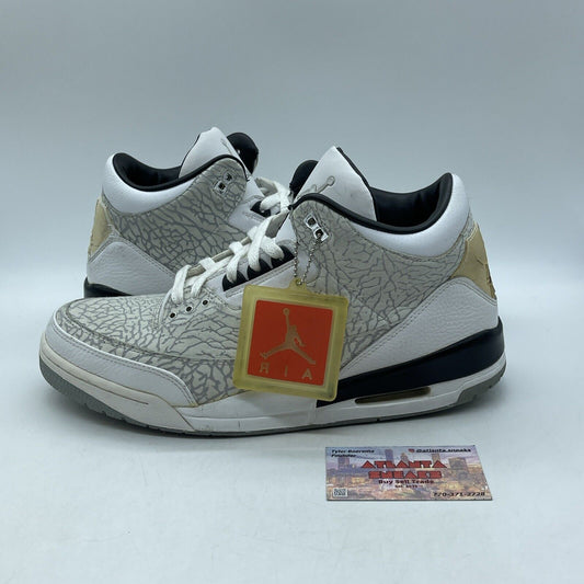 Size 12 - Air Jordan 3 Retro Flip Grey Suede White Leather (315767-101)