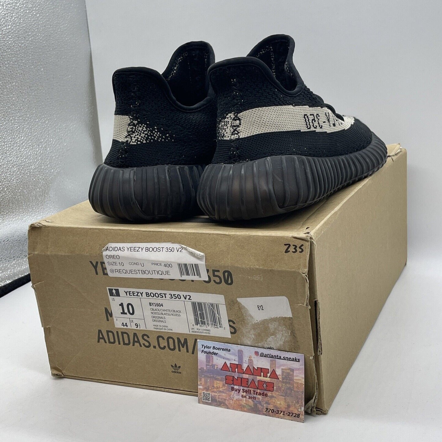 Size 10 - adidas Yeezy Boost 350 V2 Low Oreo Black Brown (BY1604)