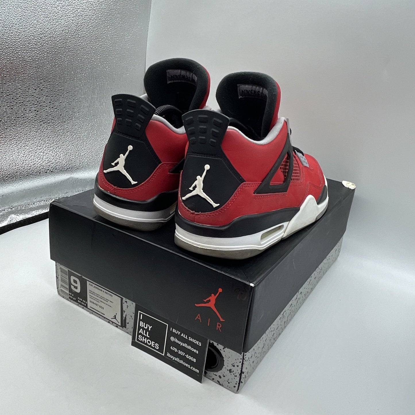 Size 9 - Air Jordan 4 Retro Toro Bravo 2013 (308497-603)