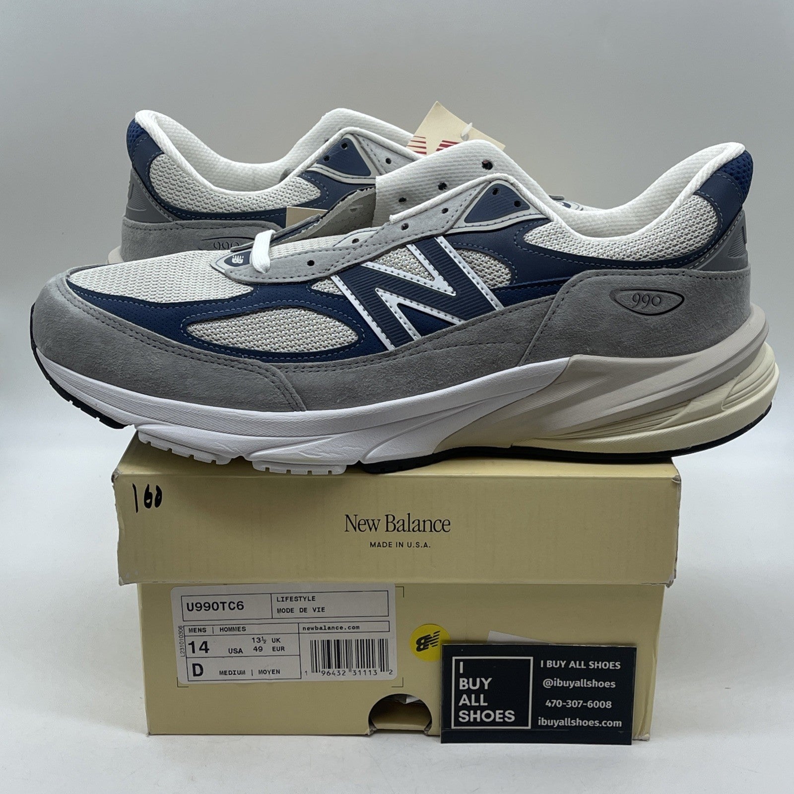Size 14 - New Balance 990v6 Made in USA Grey Day 2023 (U990TC6)