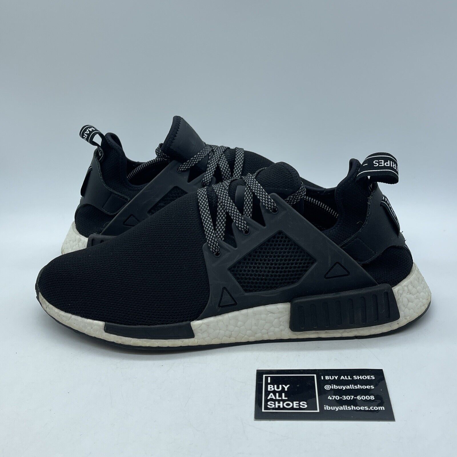 Size 13 - adidas NMD_XR1 Core Black White Suede Leather (BY3050)