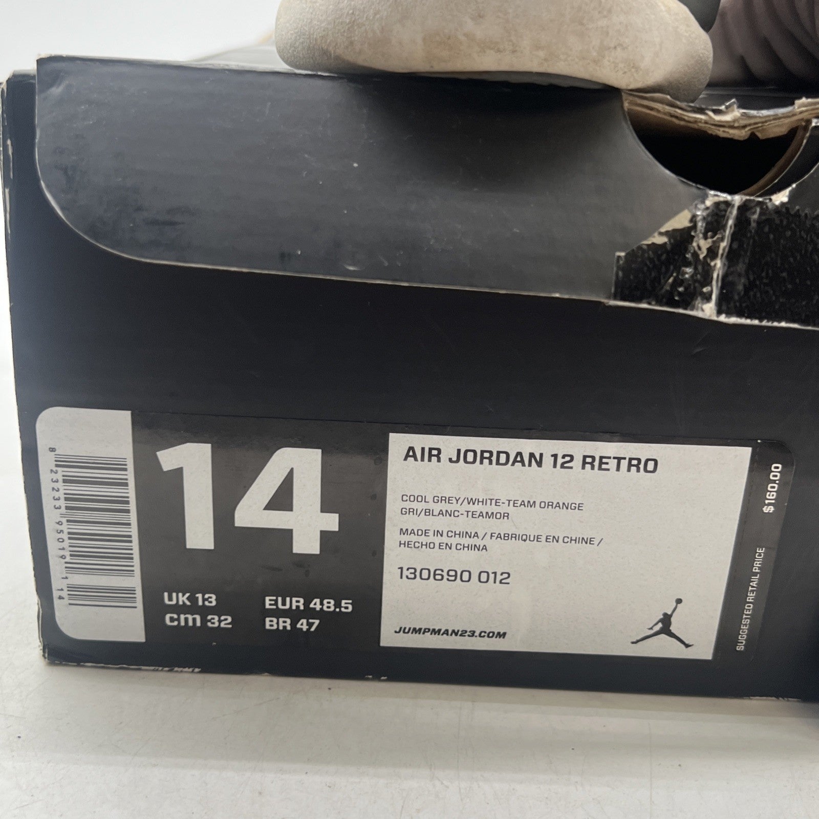 Size 14 - Air Jordan 12 Retro Cool Grey (130690-012)