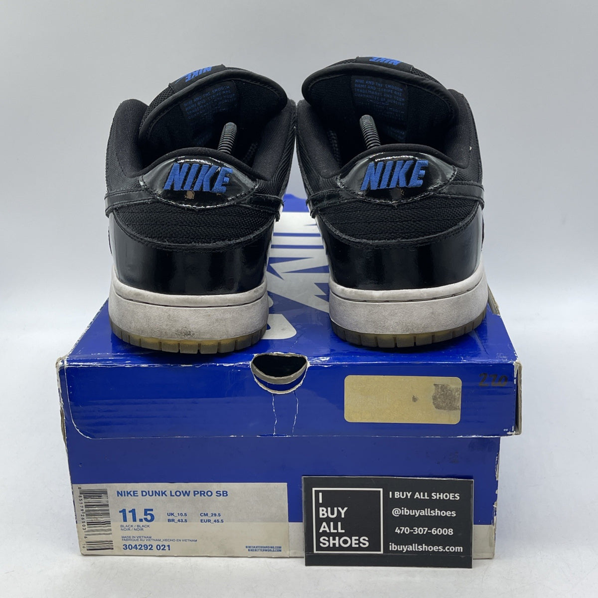 Size 11.5 - Nike Dunk Pro SB Low Space Jam (304292-021)