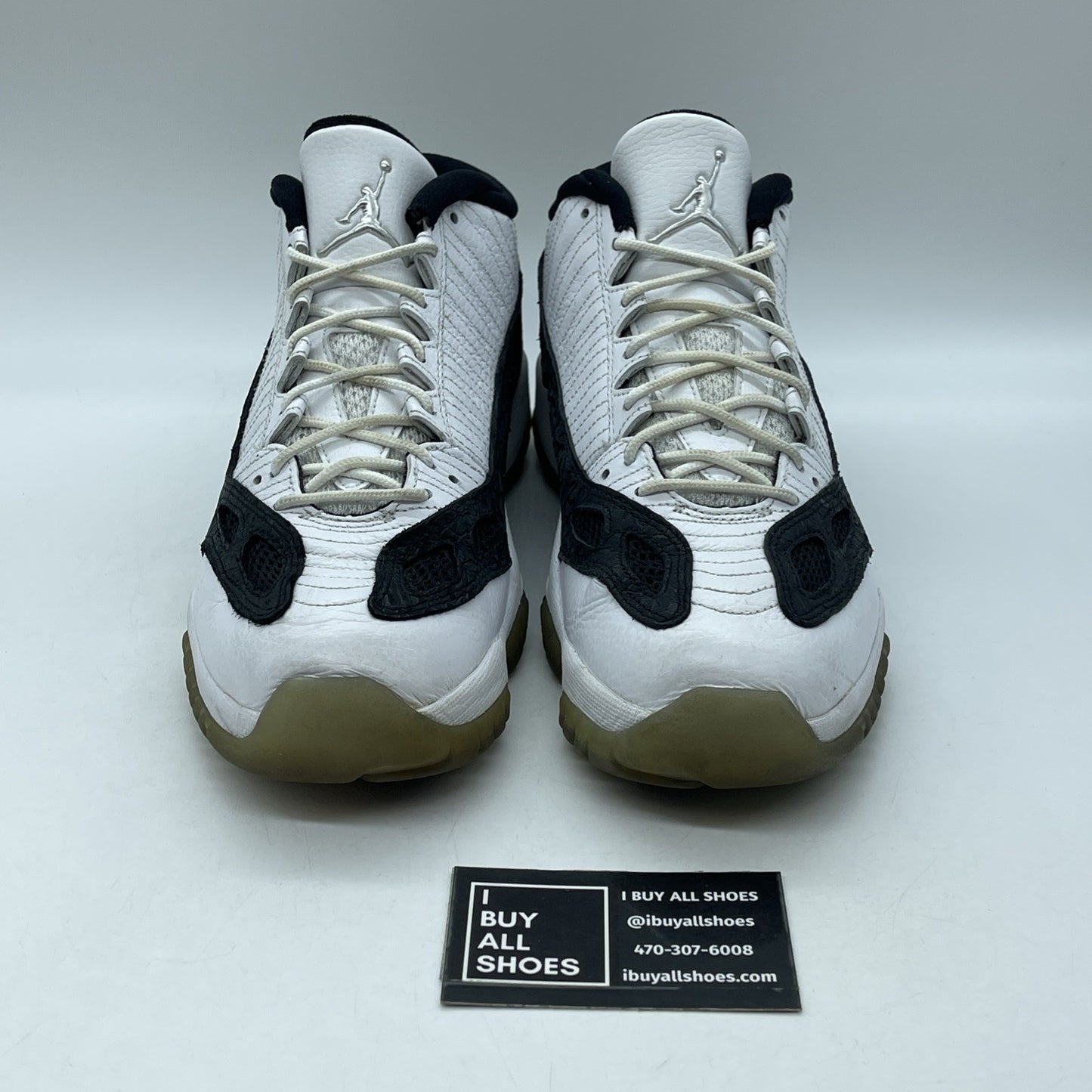Size 9 - Air Jordan 11 Retro IE Low White Black (306008-100)