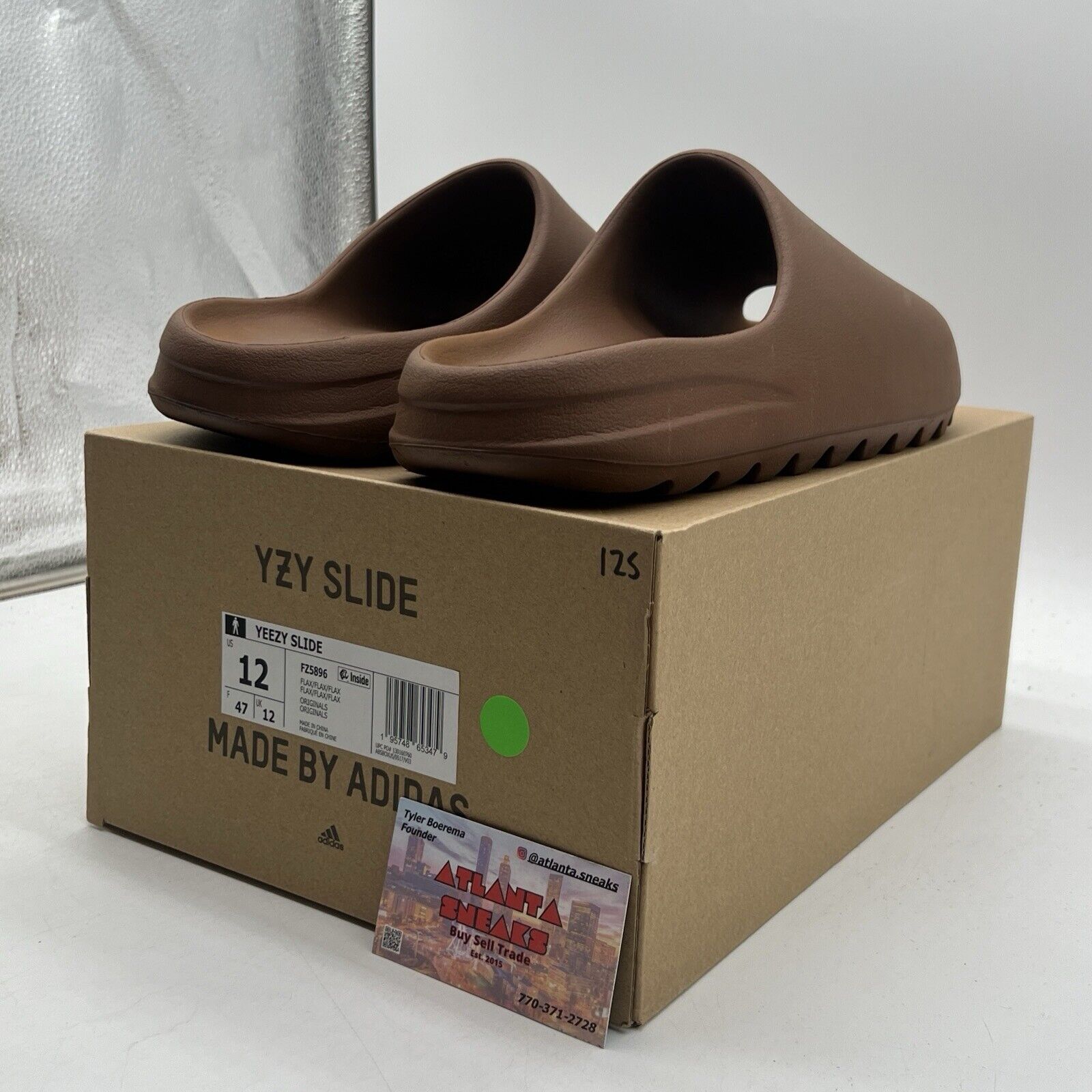 Size 12 - adidas Yeezy Slide Brown (FZ5896)