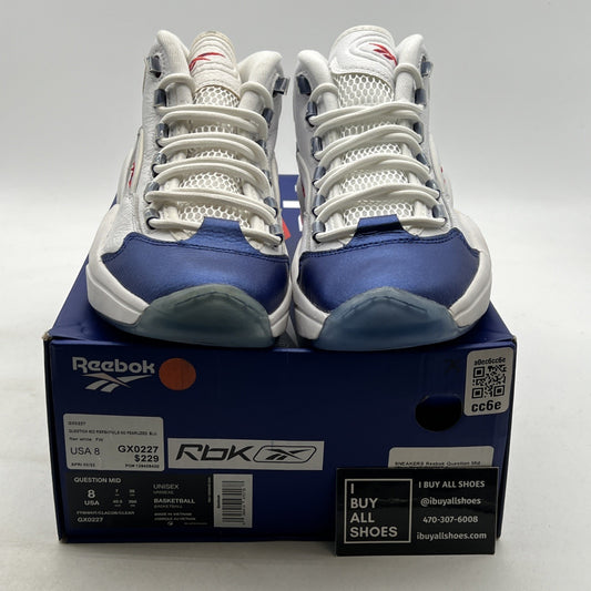 Size 8 - Reebok Question 2022 Mid Blue Toe (GX0227)