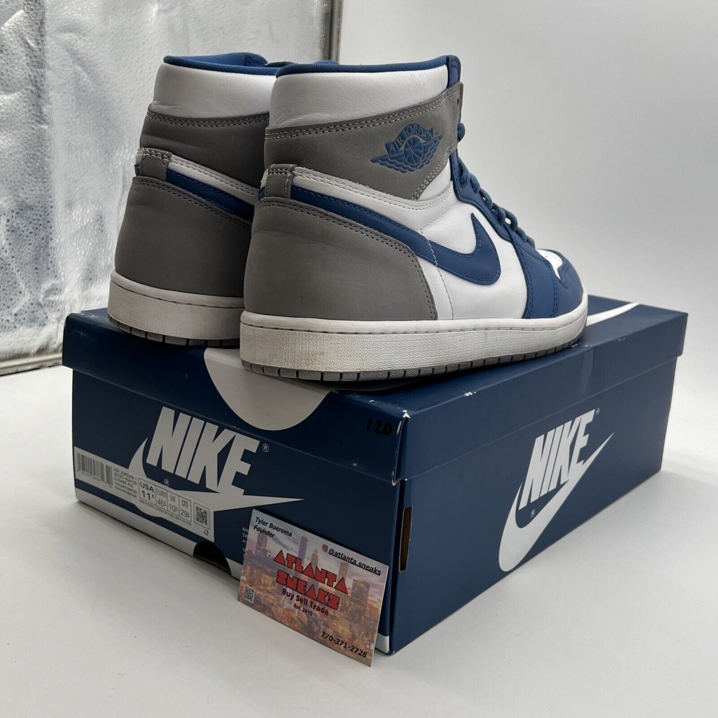 Size 11.5 - Air Jordan 1 Retro OG High True Blue (DZ5485-410)