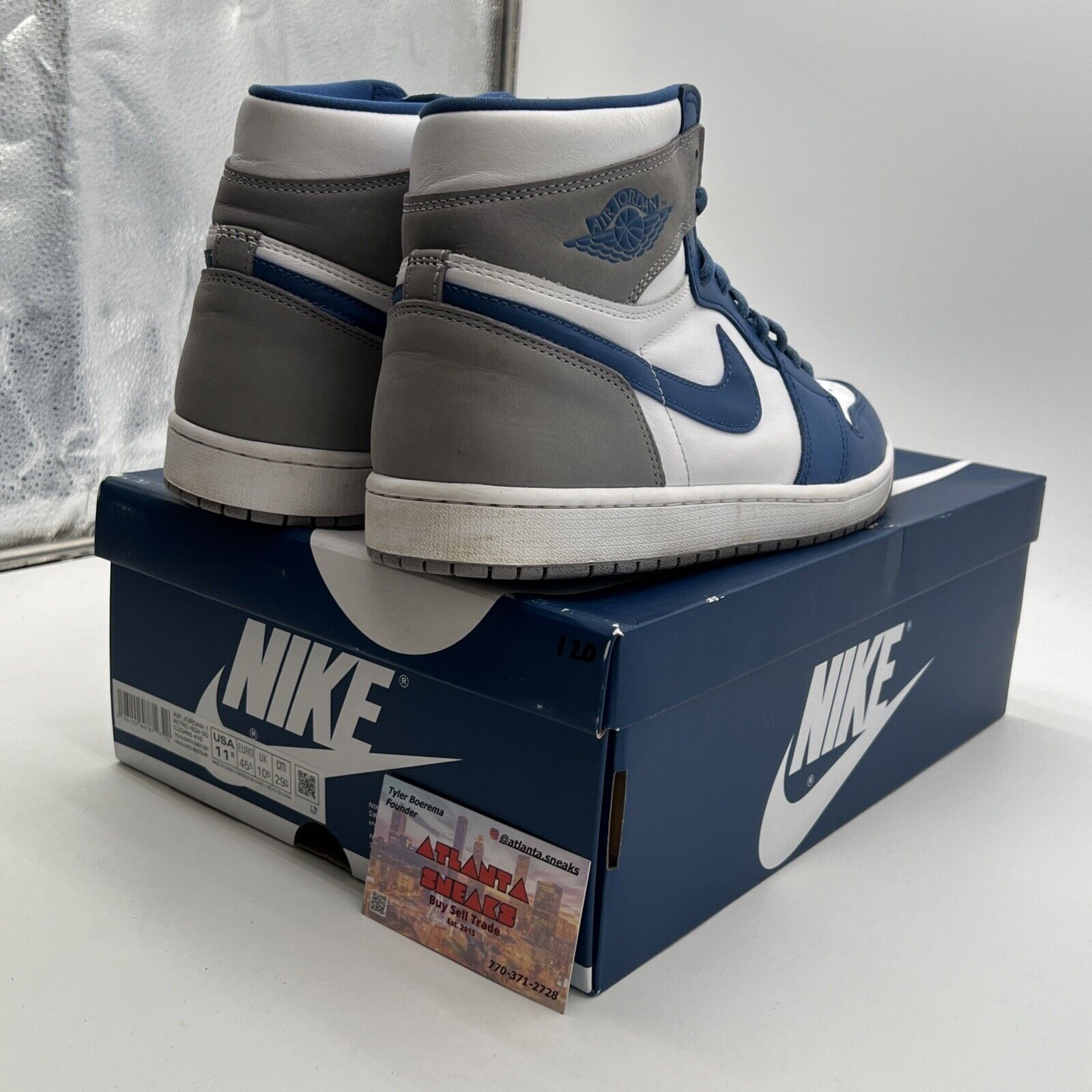 Size 11.5 - Air Jordan 1 Retro OG High True Blue (DZ5485-410)