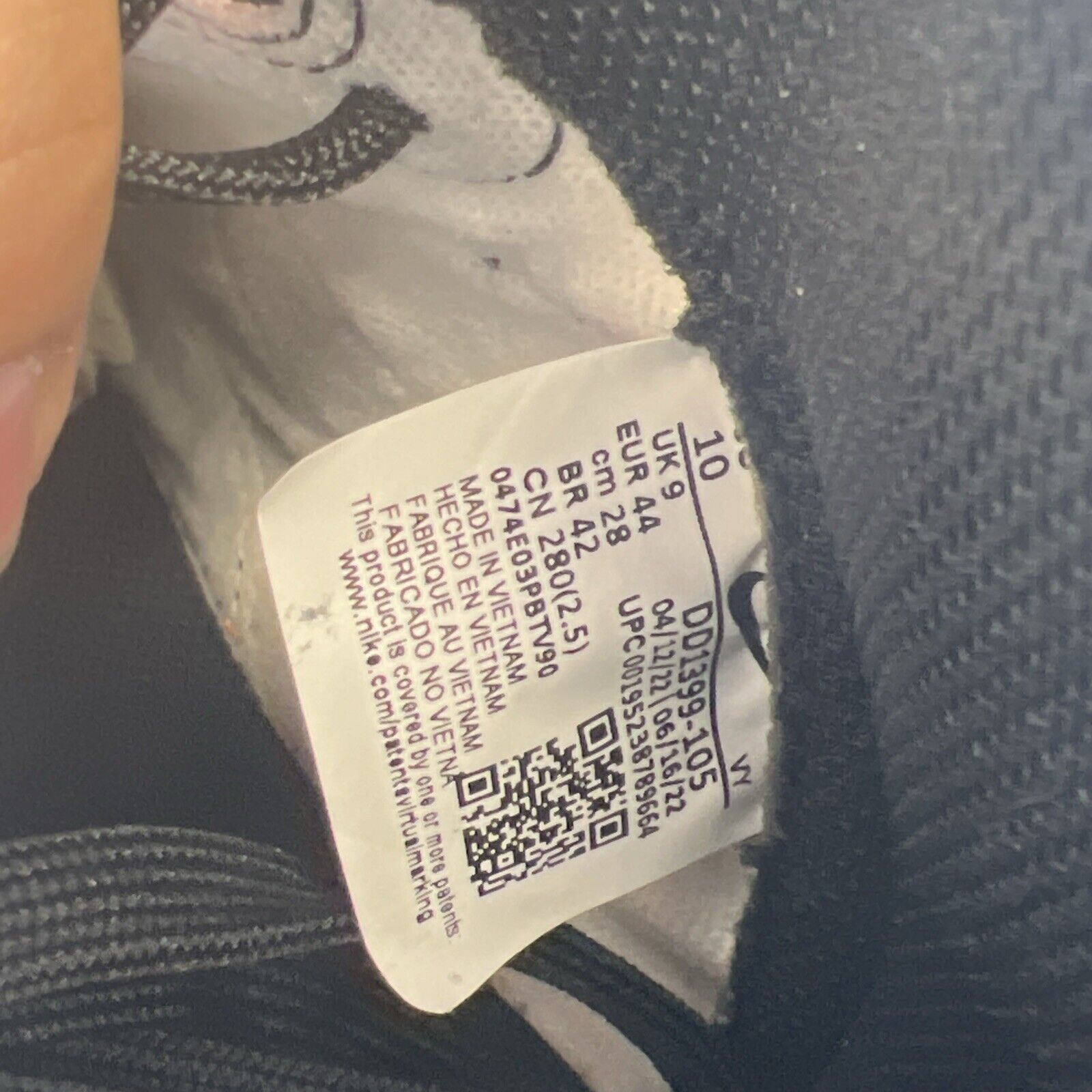 Size 10 - Nike Dunk High Black White (DD1399-105)