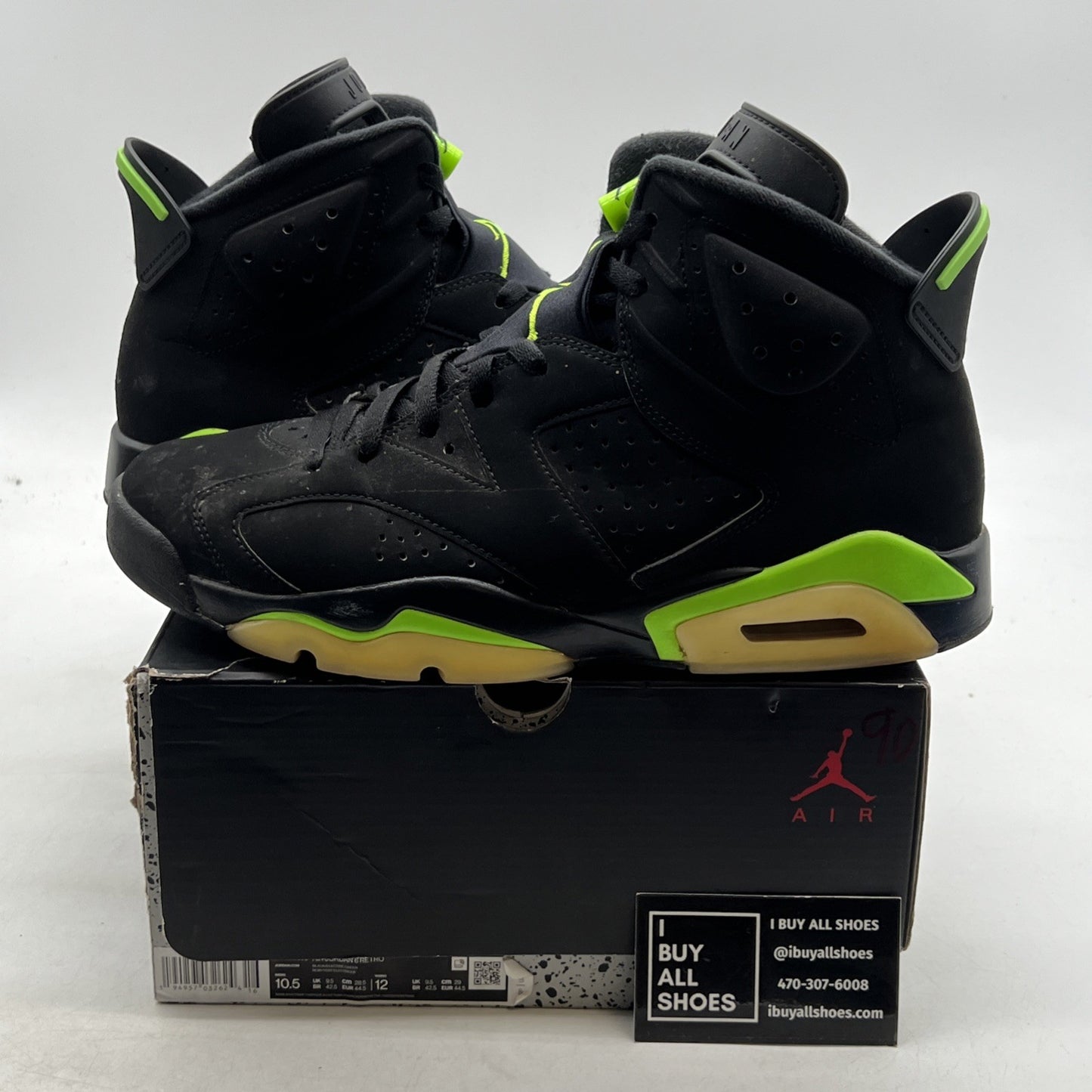 Size 10.5 - Air Jordan 6 Retro Electric Green 2021 (CT8529-003)