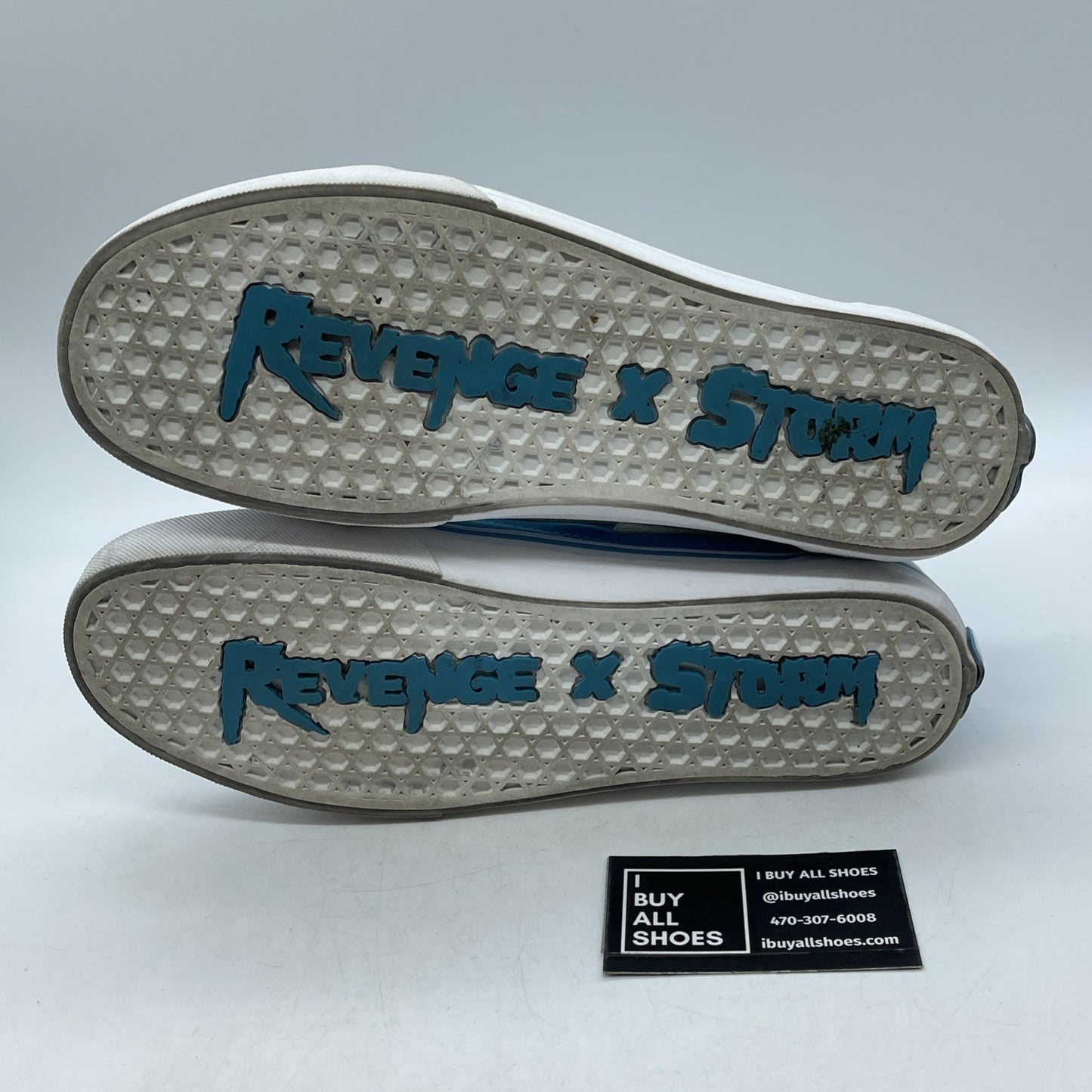 Size 11 - Revenge x Storm “LA Blue” White Suede Leather (R588977-001)