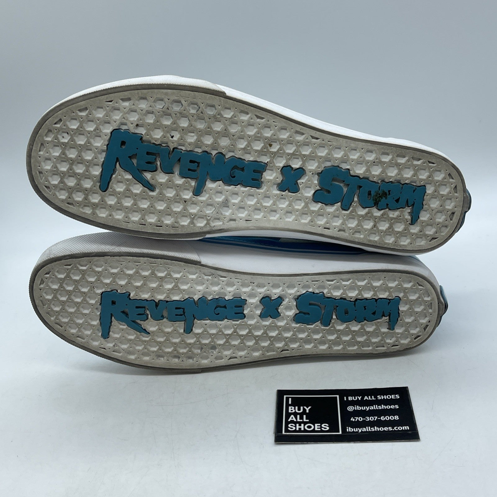 Size 11 - Revenge x Storm “LA Blue” White Suede Leather (R588977-001)
