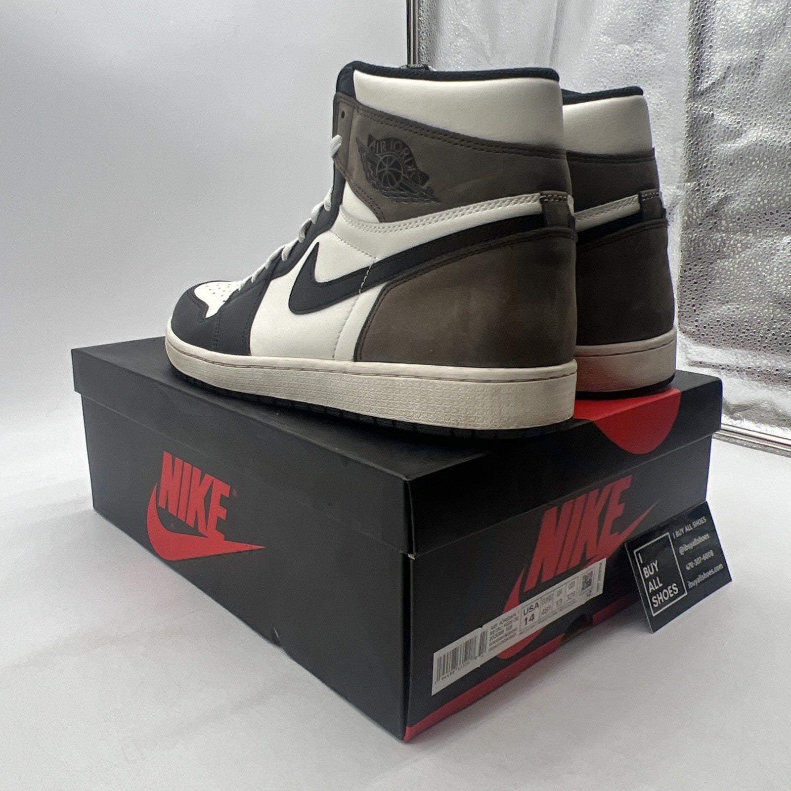 Size 14 - Air Jordan 1 Retro OG High Dark Mocha (555088-105)