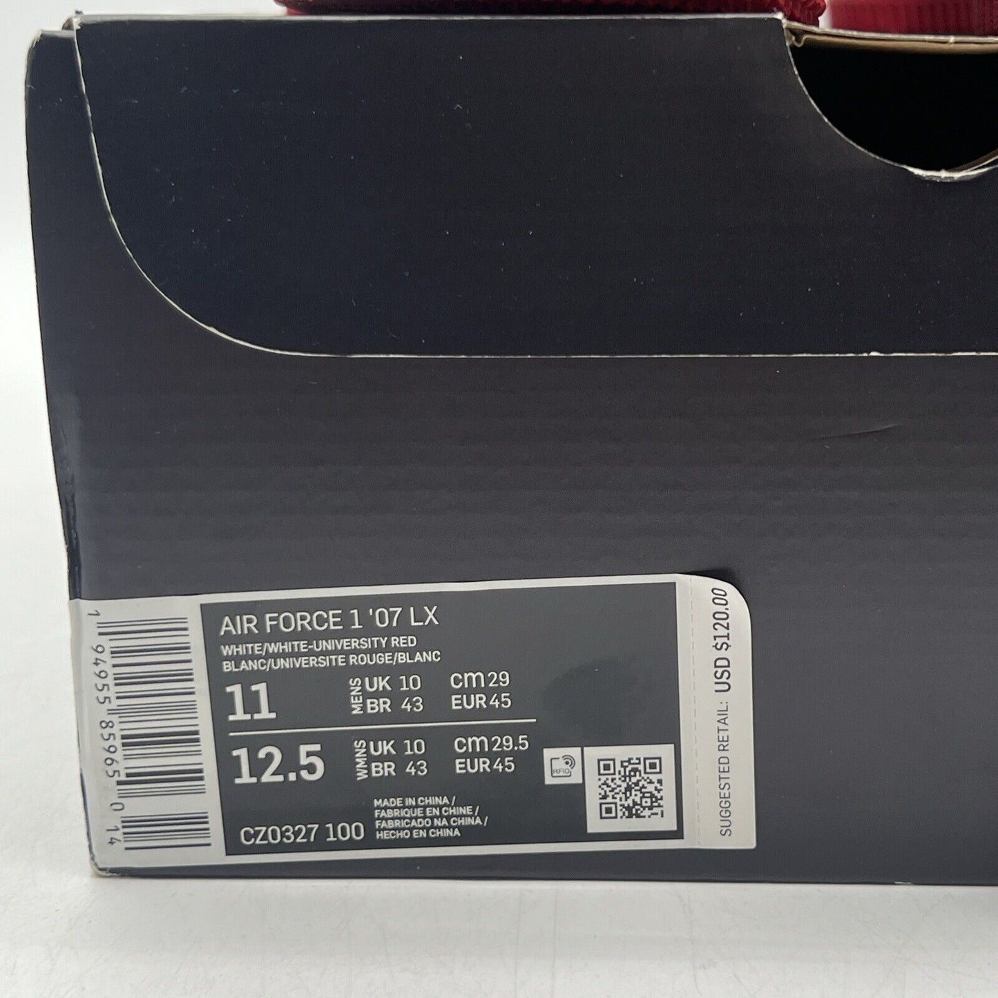 Size 11 - Nike Urbanstar x Air Force 1 '07 LX HELLO Pack - White University Red