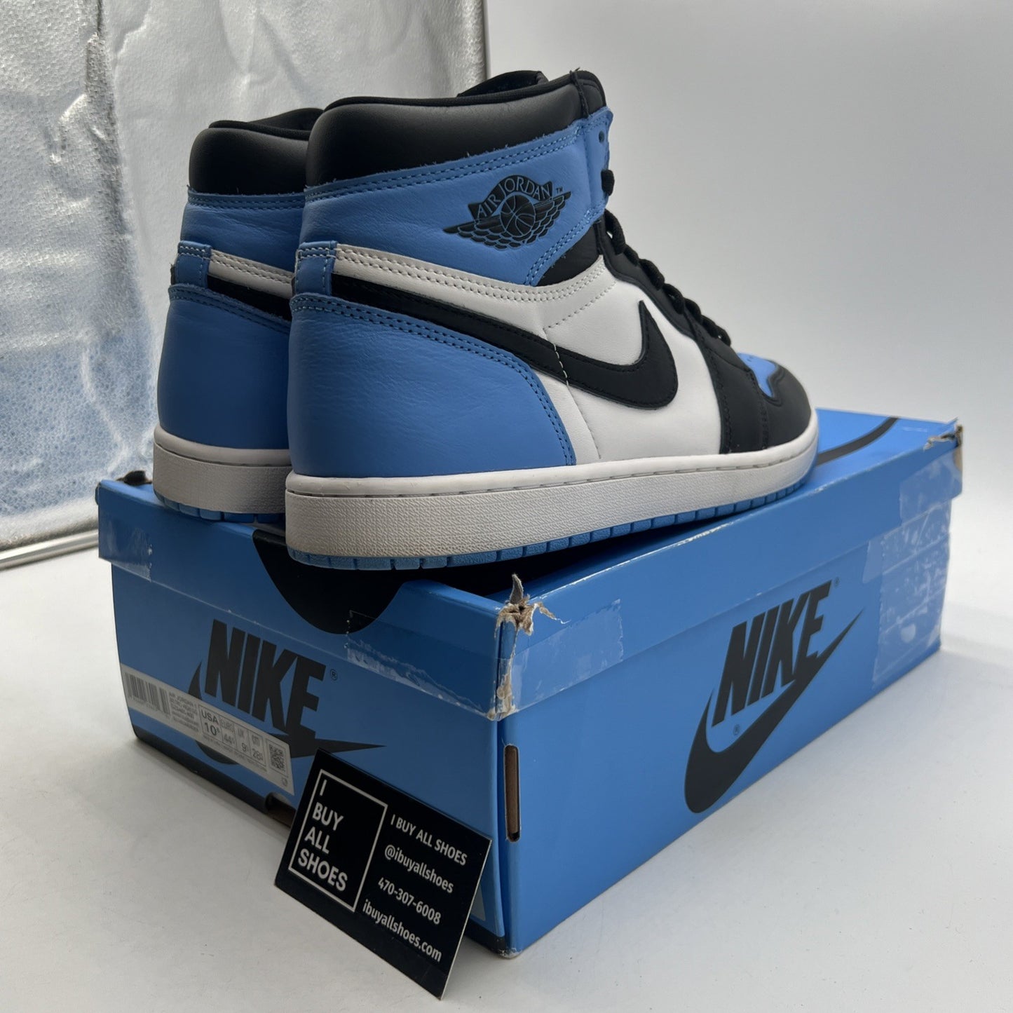 Size 10.5 - Air Jordan 1 Retro OG High UNC Toe (DZ5485-400)