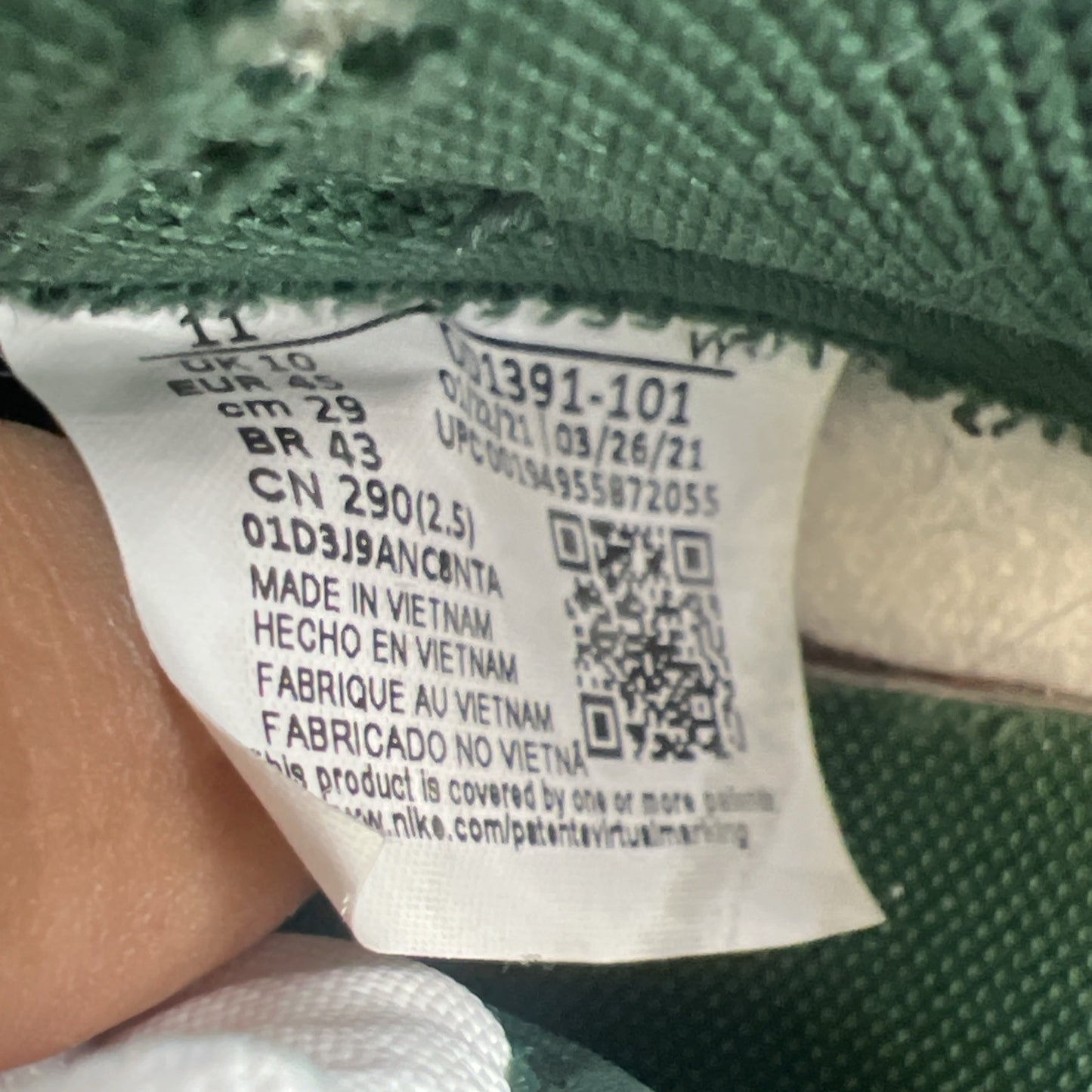 Size 11 - Nike Dunk Low Michigan State (DD1391-101)