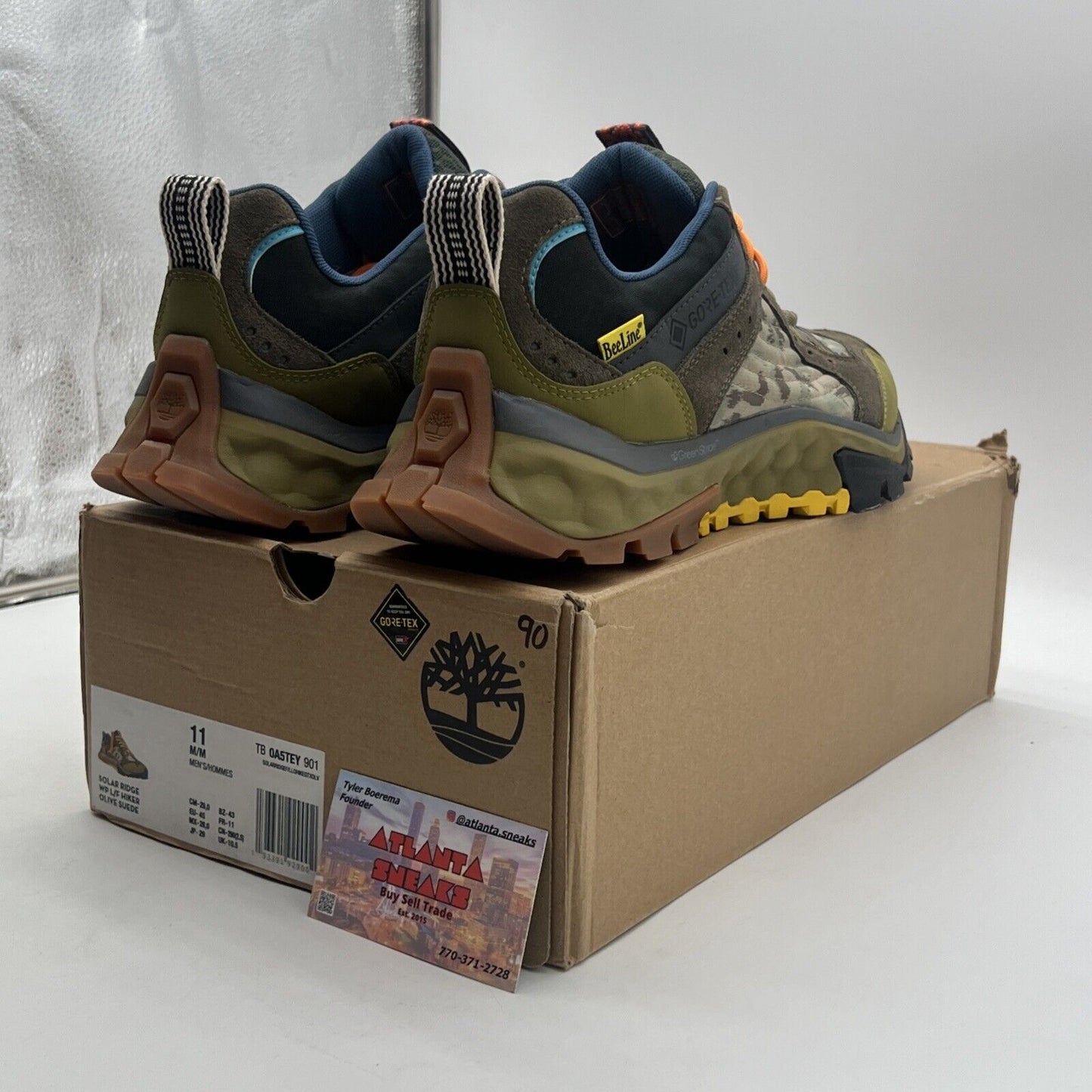 Size 11 - Timberland x BeeLine X Goretex Solar Ridge GTX Olive Green