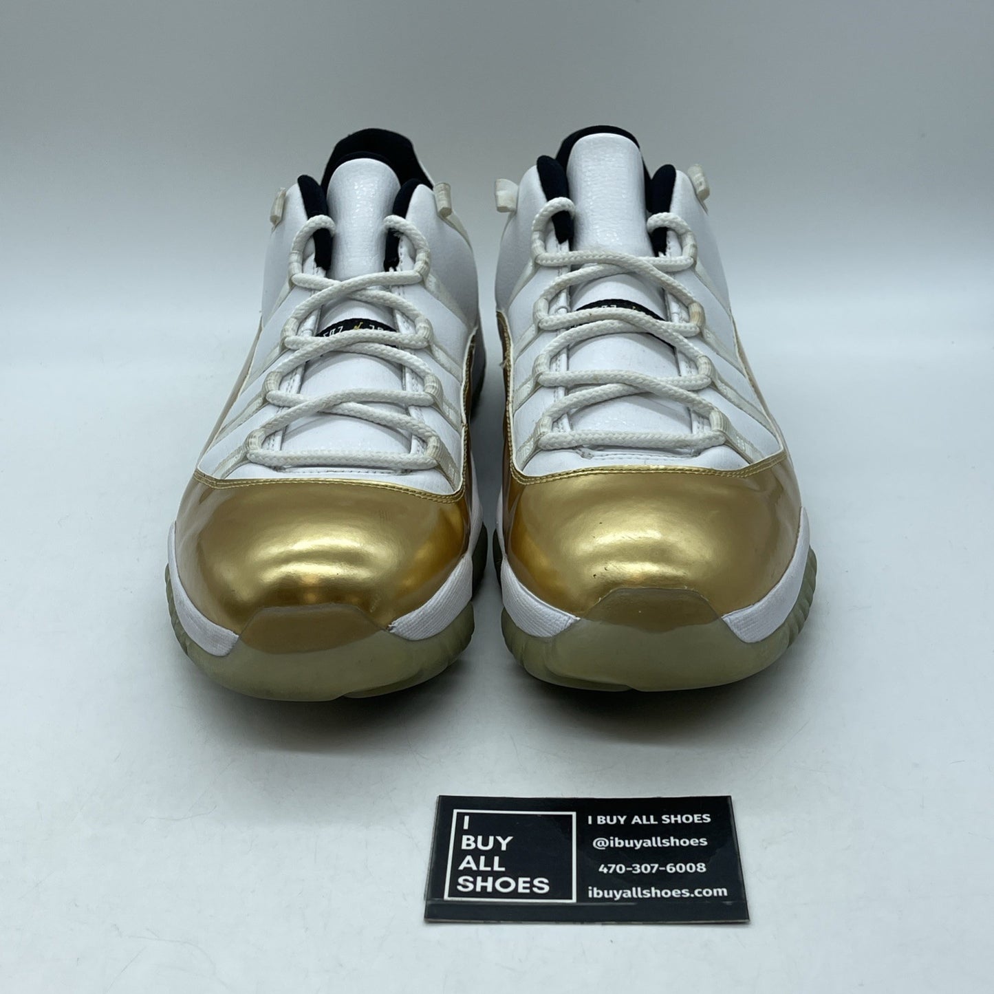 Size 14 - Air Jordan 11 Retro Low Closing Ceremony Gold White (528895-103)