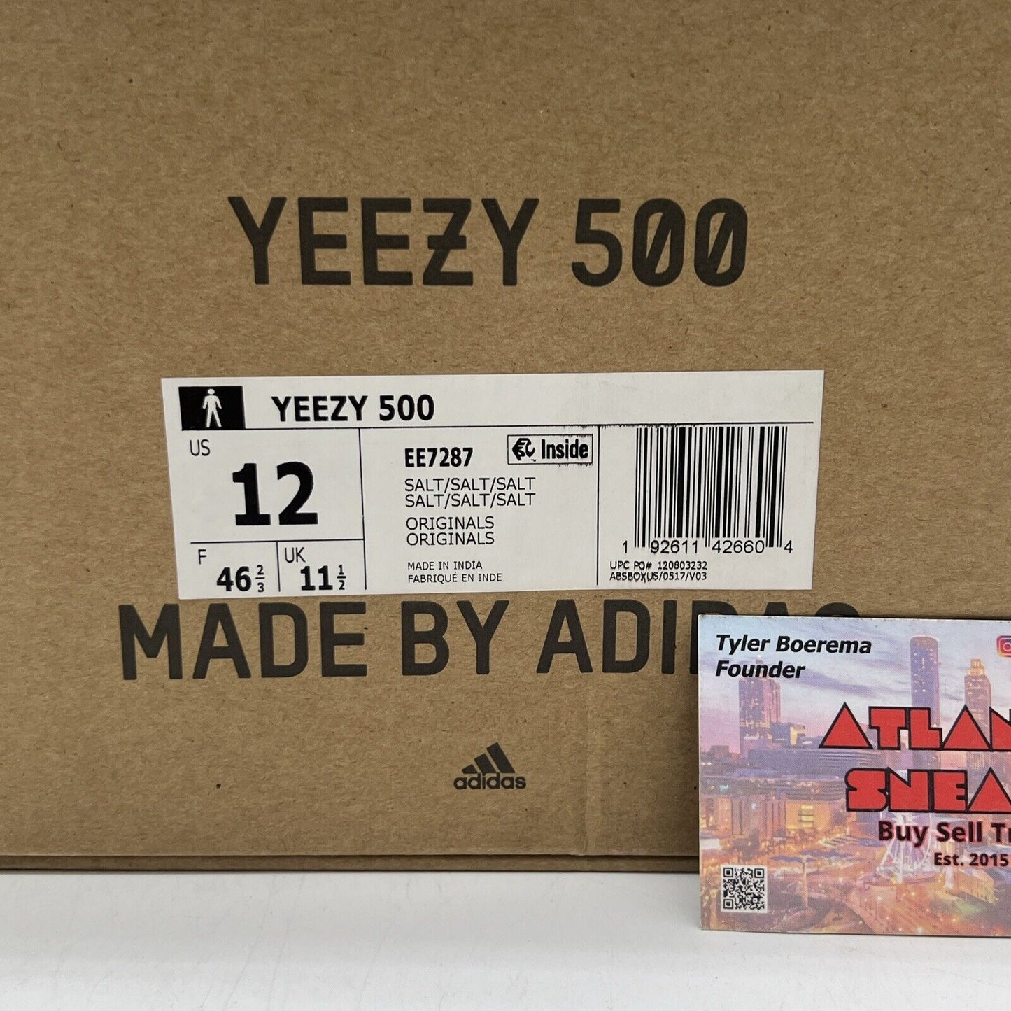Size 12 - adidas Yeezy 500 Salt Suede (EE7287)