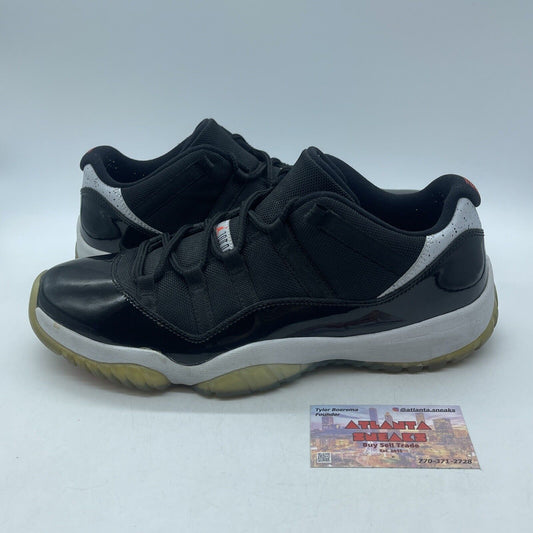 Size 12 - Air Jordan 11 Retro Low Infrared 23 Black Suede Leather (528895-023)