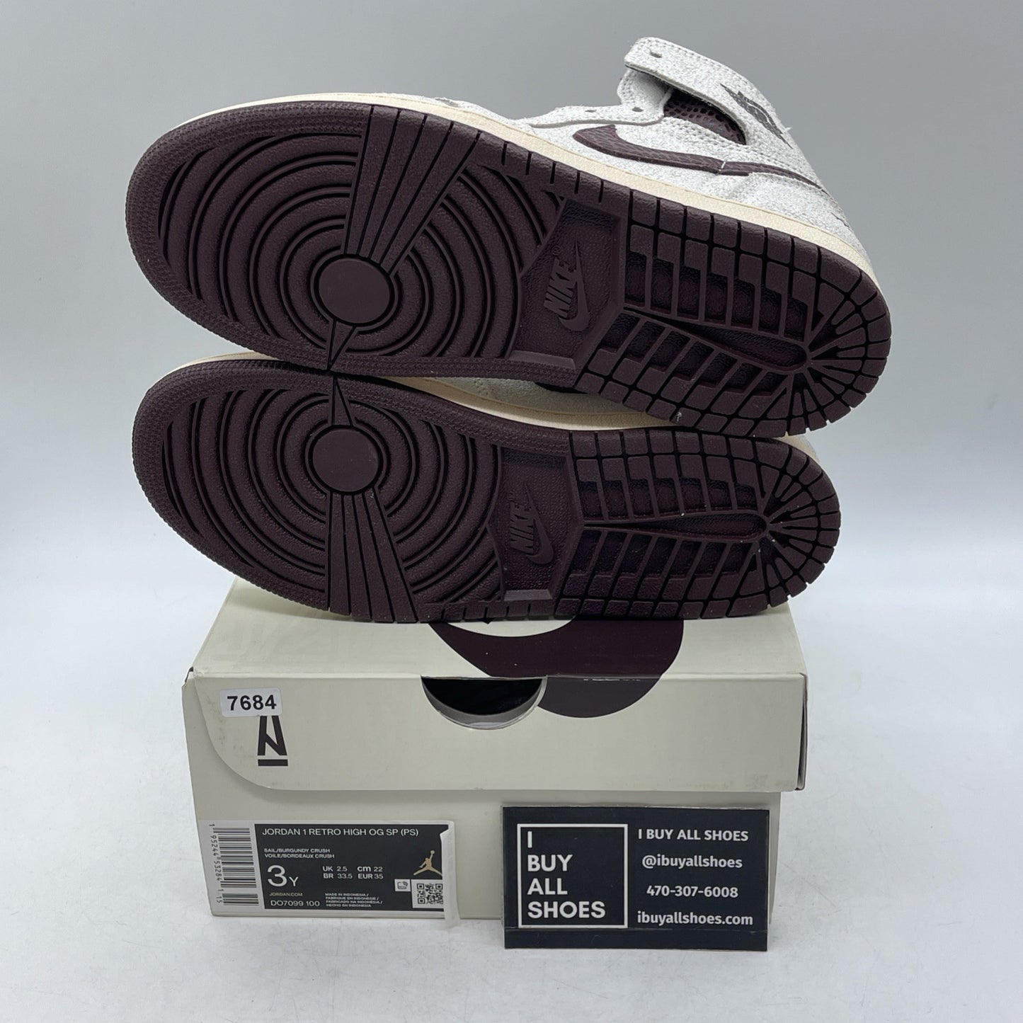 Size 3Y - Air Jordan 1 OG x A Ma Maniere High Airness (DO7099-100)