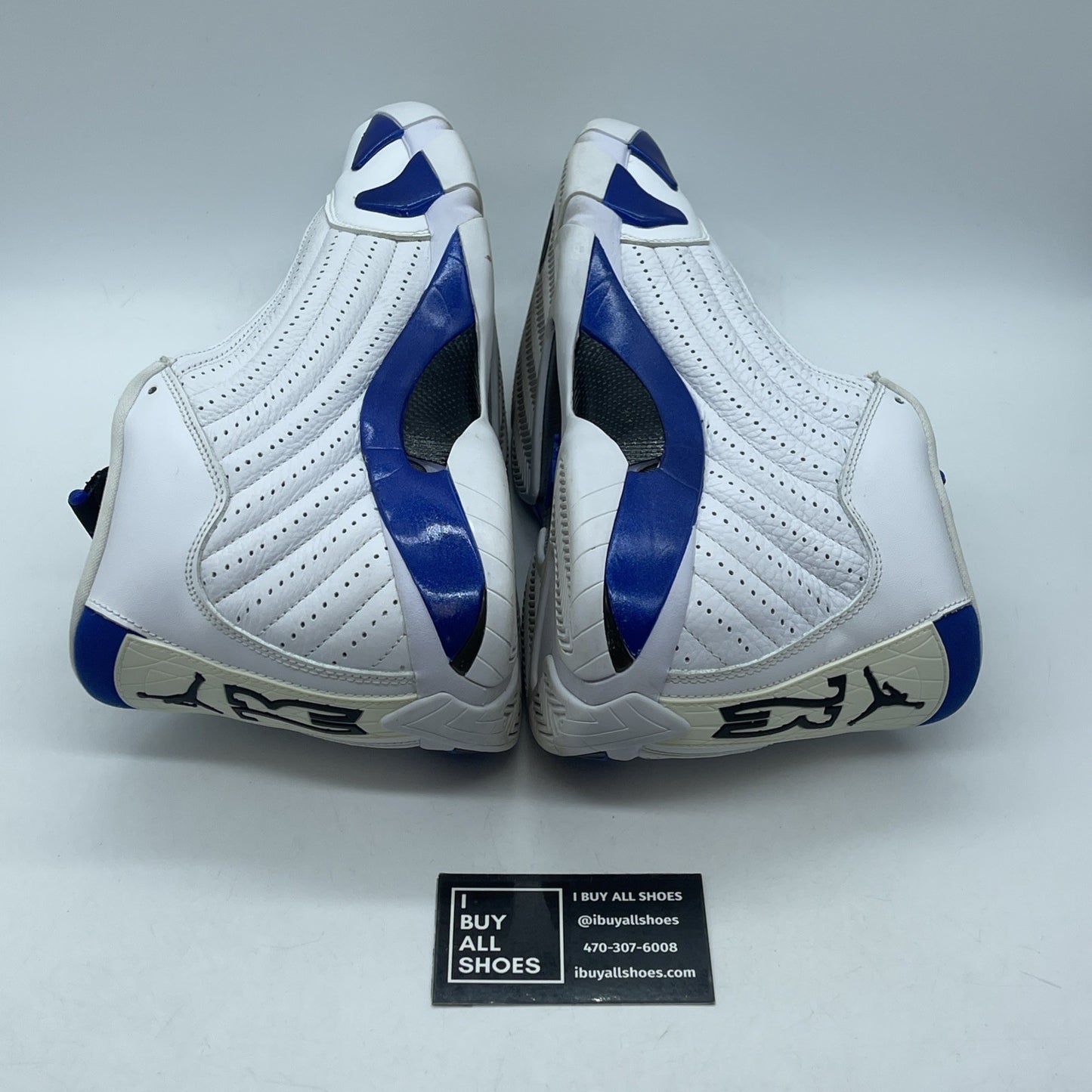 Size 12 - Air Jordan 14 Retro Hyper Royal Blue White Leather (487471-104)