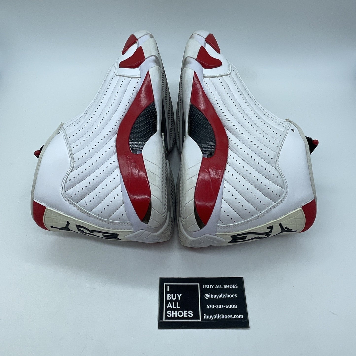 Size 10.5 - Air Jordan 14 Retro 2019 Candy Cane Red White Suede (487471-100)
