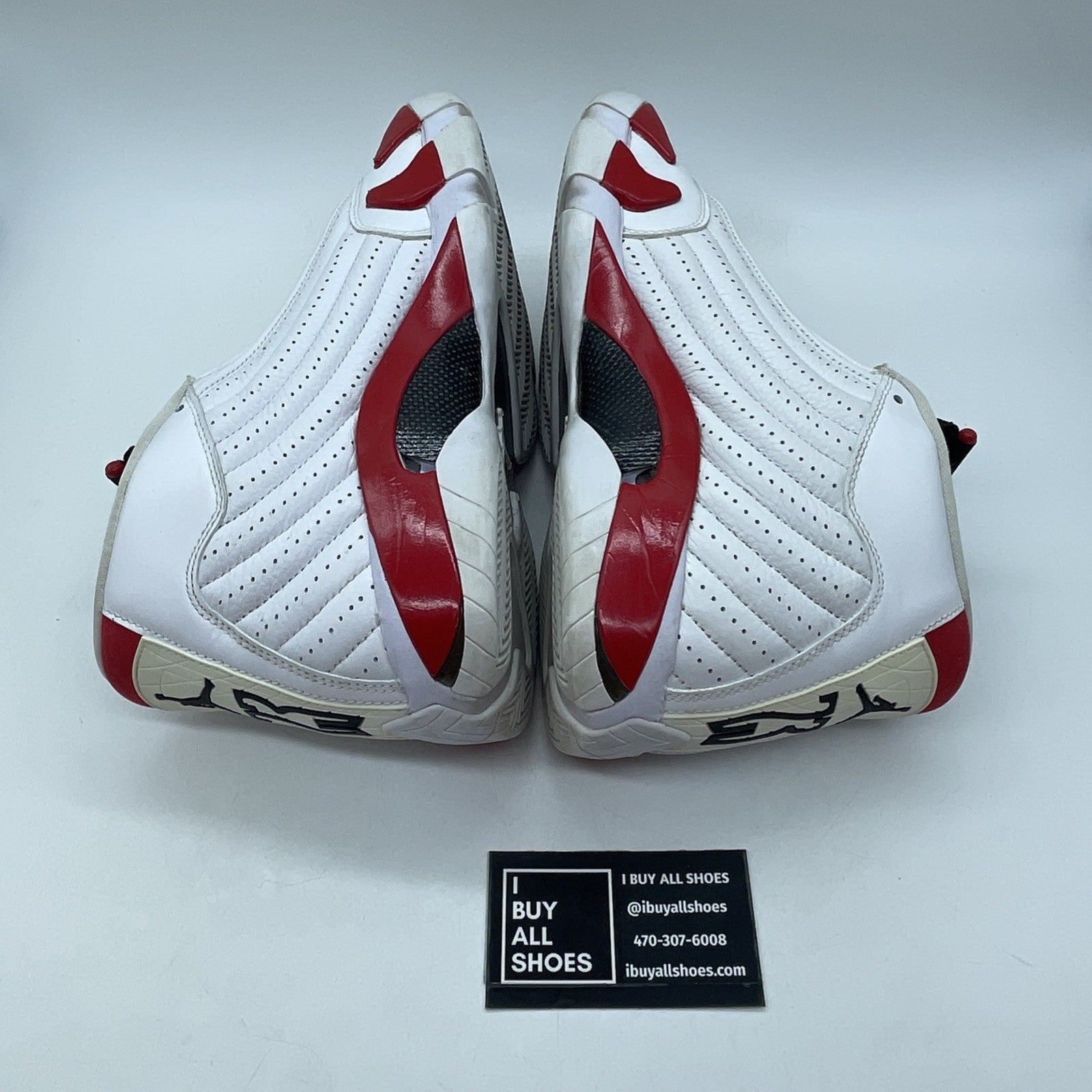 Size 10.5 - Air Jordan 14 Retro 2019 Candy Cane Red White Suede (487471-100)