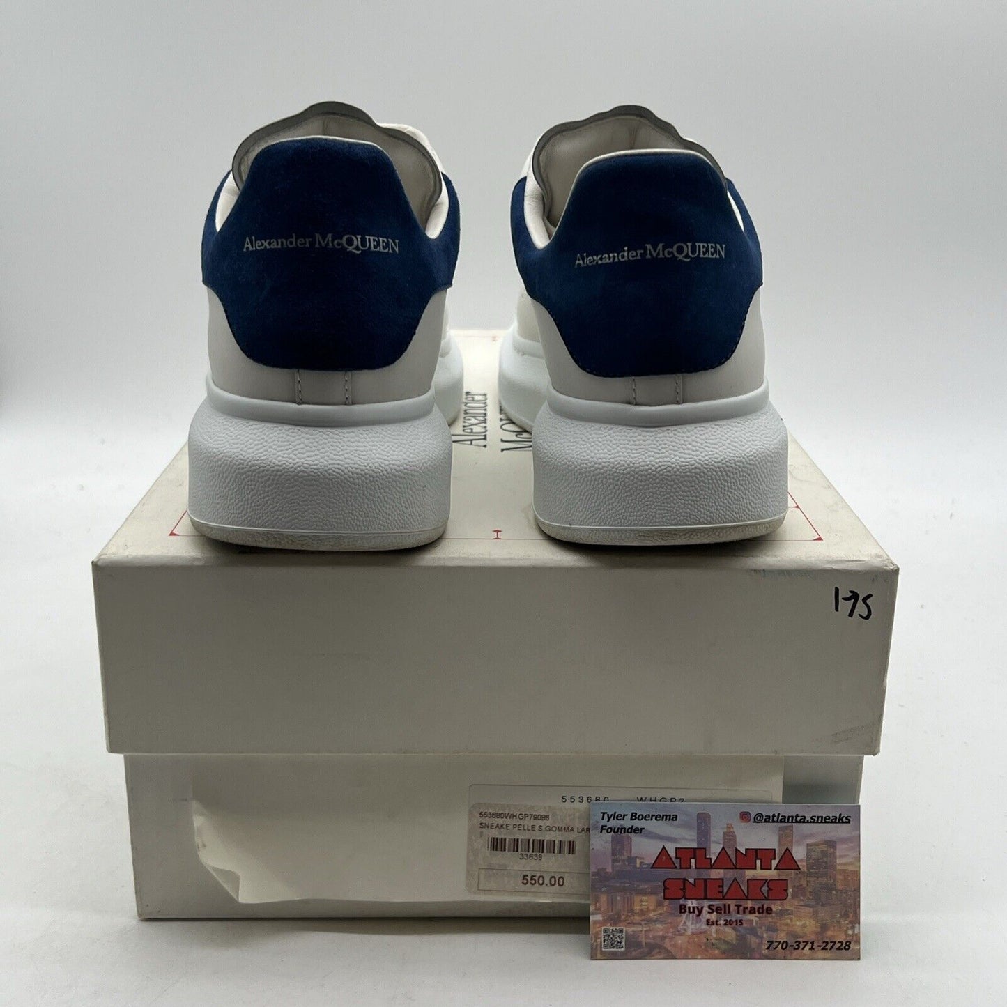 Size 7 - Alexander McQueen Oversized Blue And White