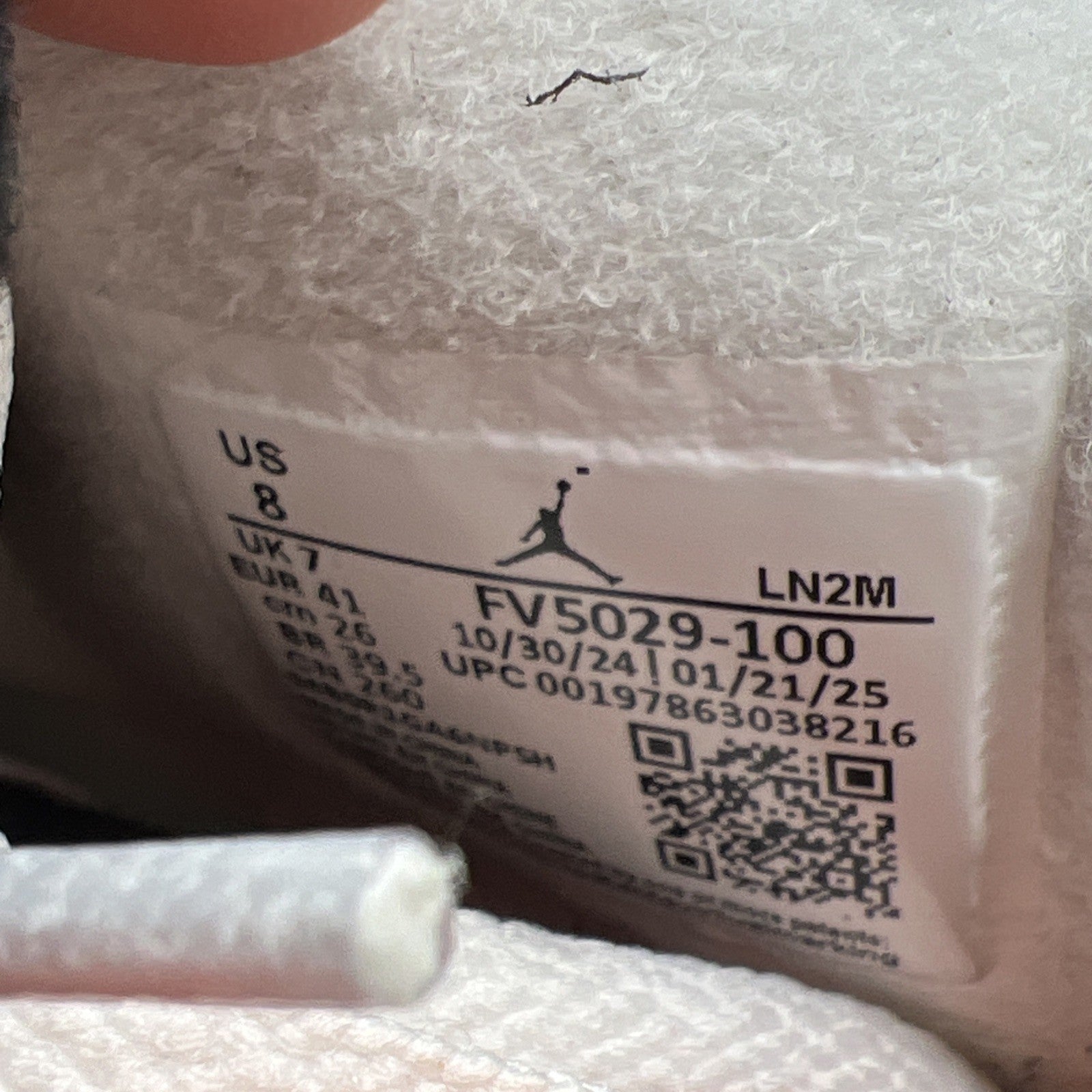 Size 8 - Air Jordan 4 Retro OG 2025 White Cement (FV5029-100)