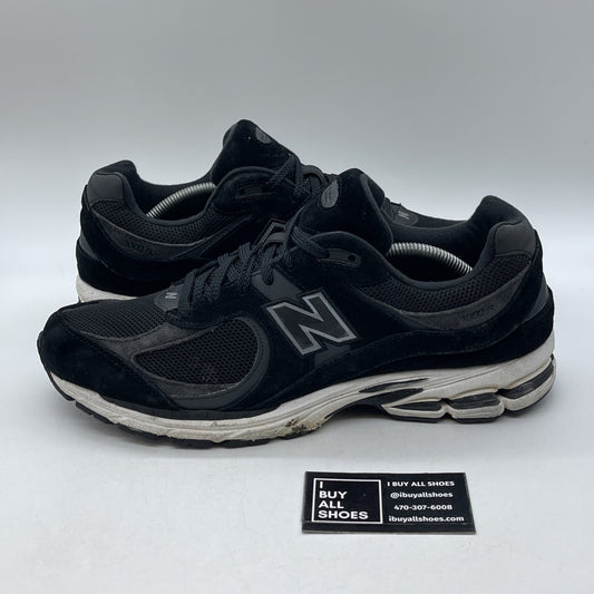 Size 12  - New Balance 2002R Black Gunmetal Suede Leather (M2002RBK)