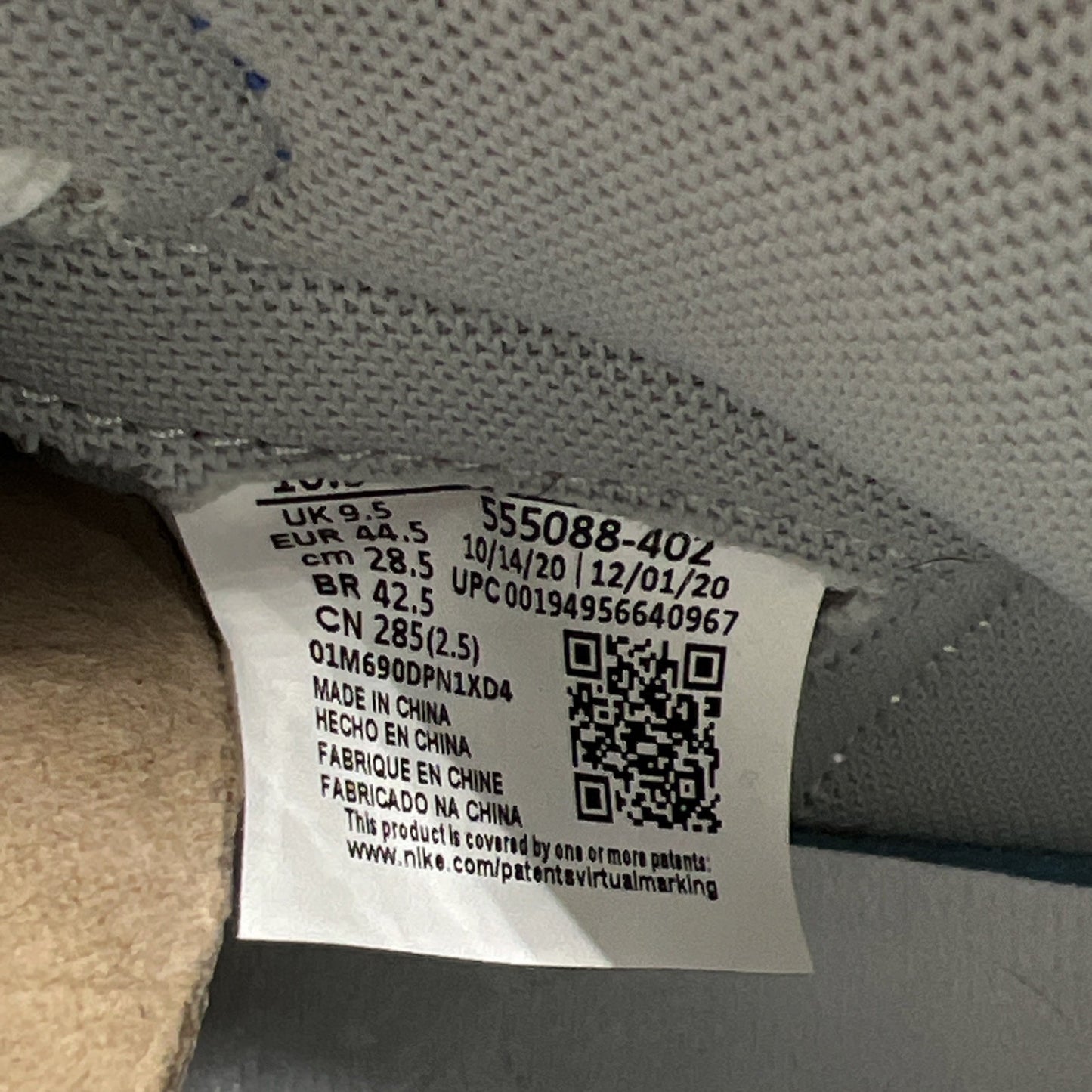 Size 10.5 - Air Jordan 1 Retro OG High Hyper Royal (555088-402)