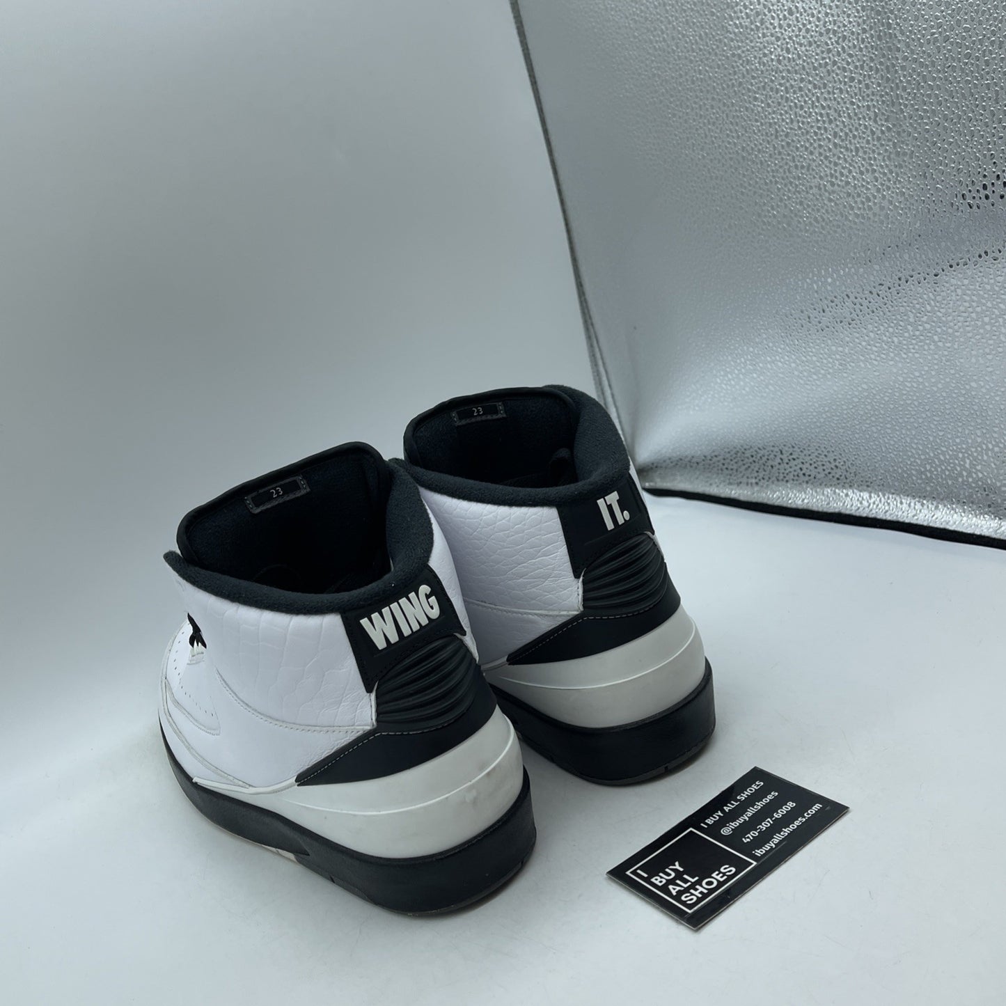 Size 11.5 - Air Jordan 2 Retro Wing It White Black Leather (834272-103)