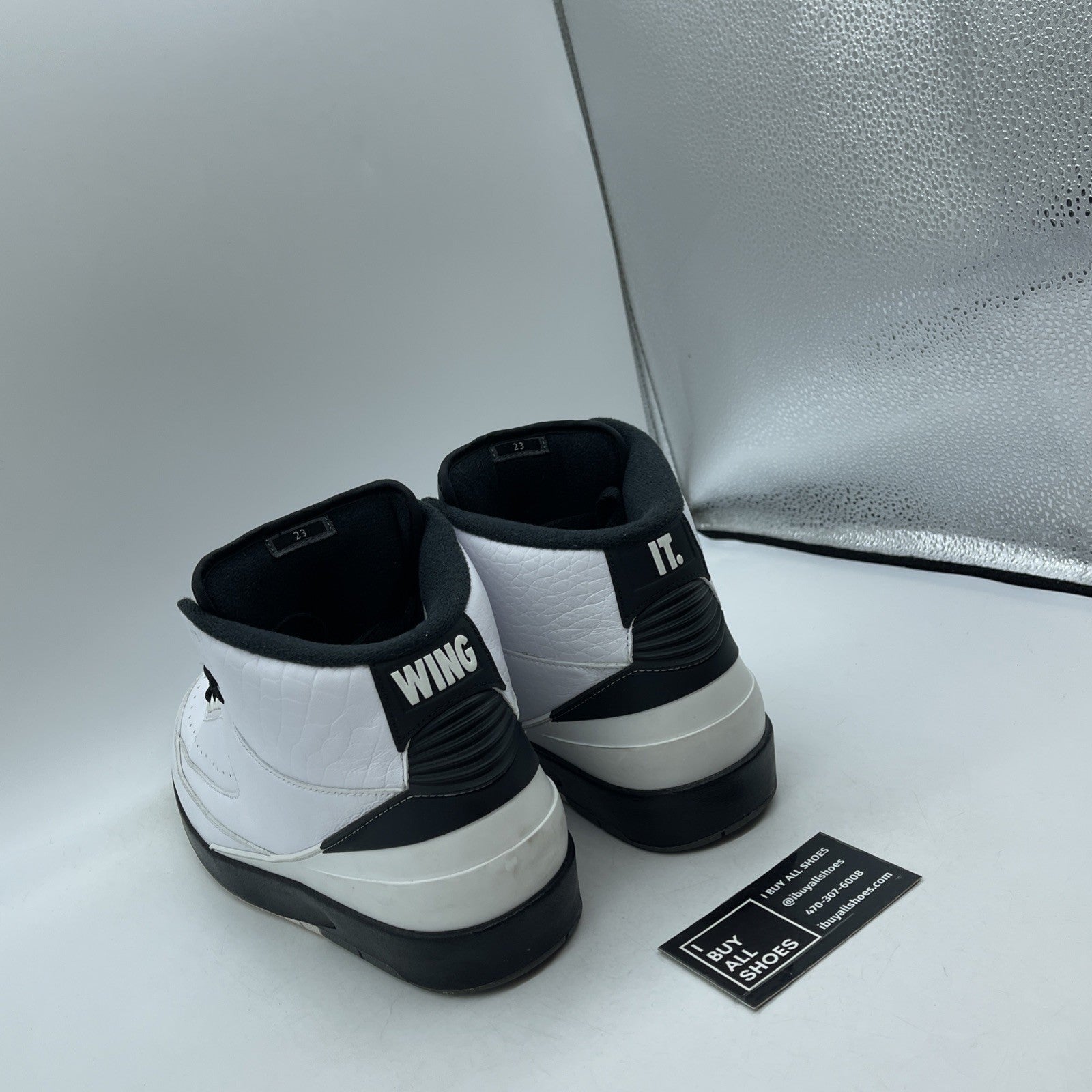 Size 11.5 - Air Jordan 2 Retro Wing It White Black Leather (834272-103)