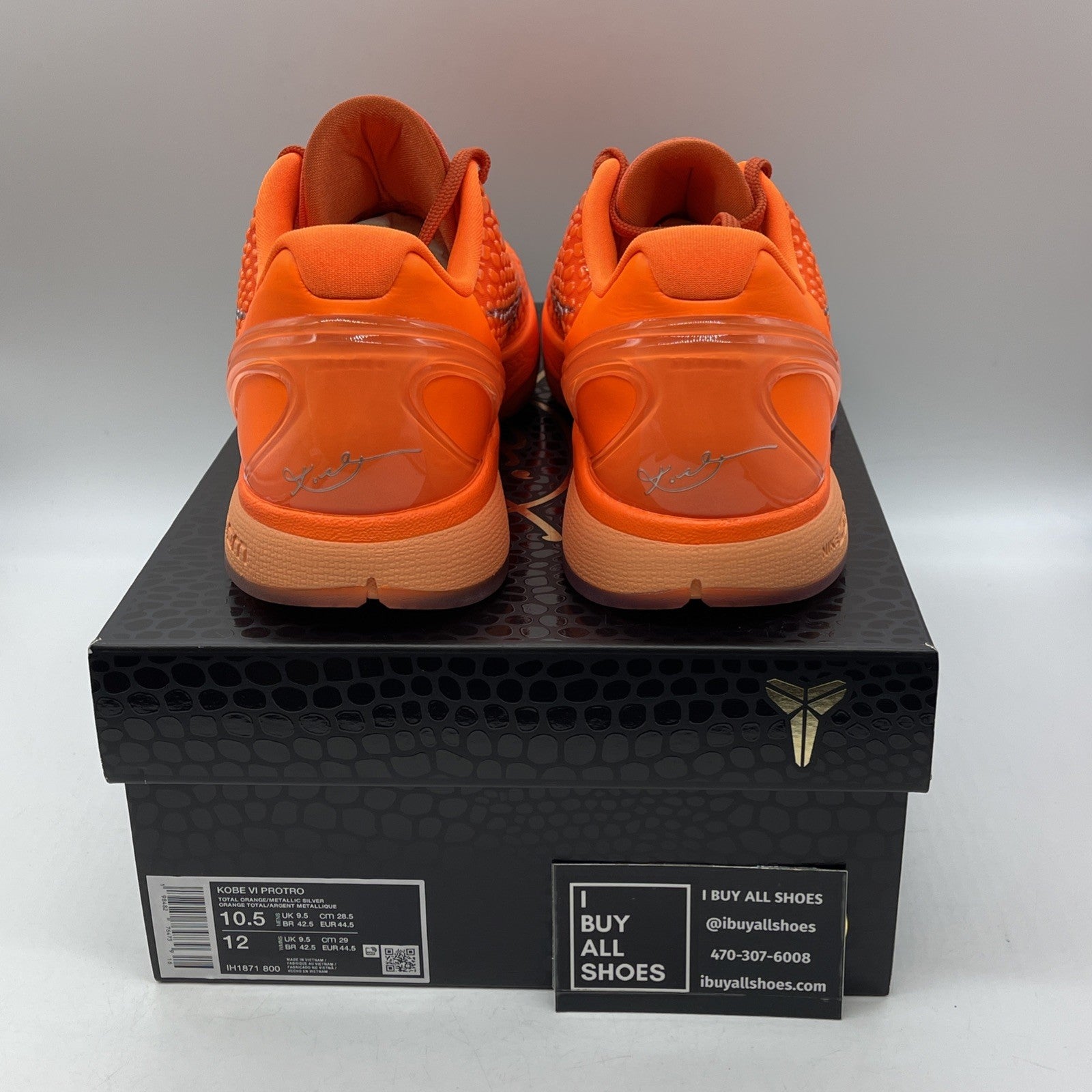 Size 10.5 - Nike Zoom Kobe 6 Protro Total Orange Leather (IH1871-800)