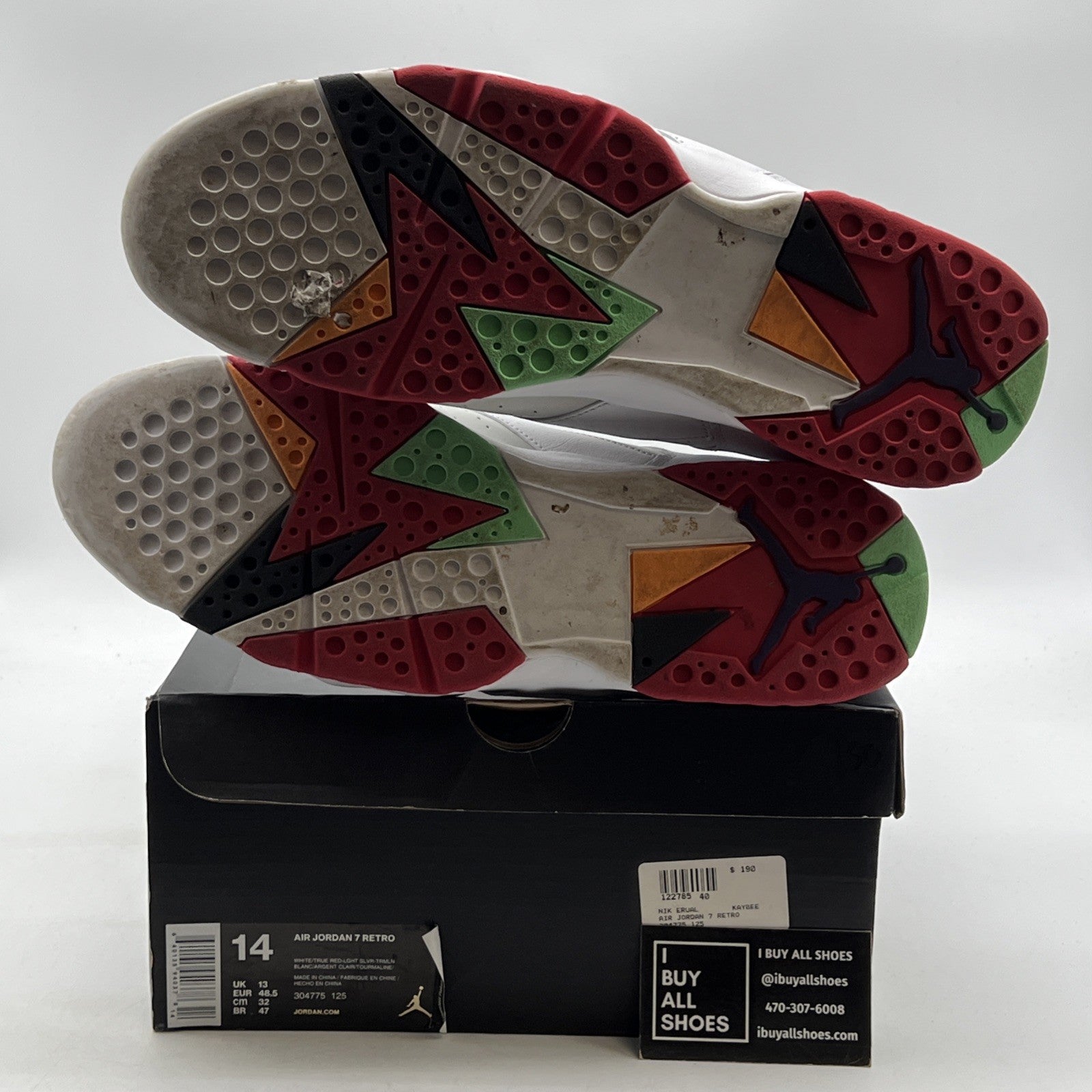 Size 14 - Air Jordan 7 Retro 2015 Hare (304775-125)