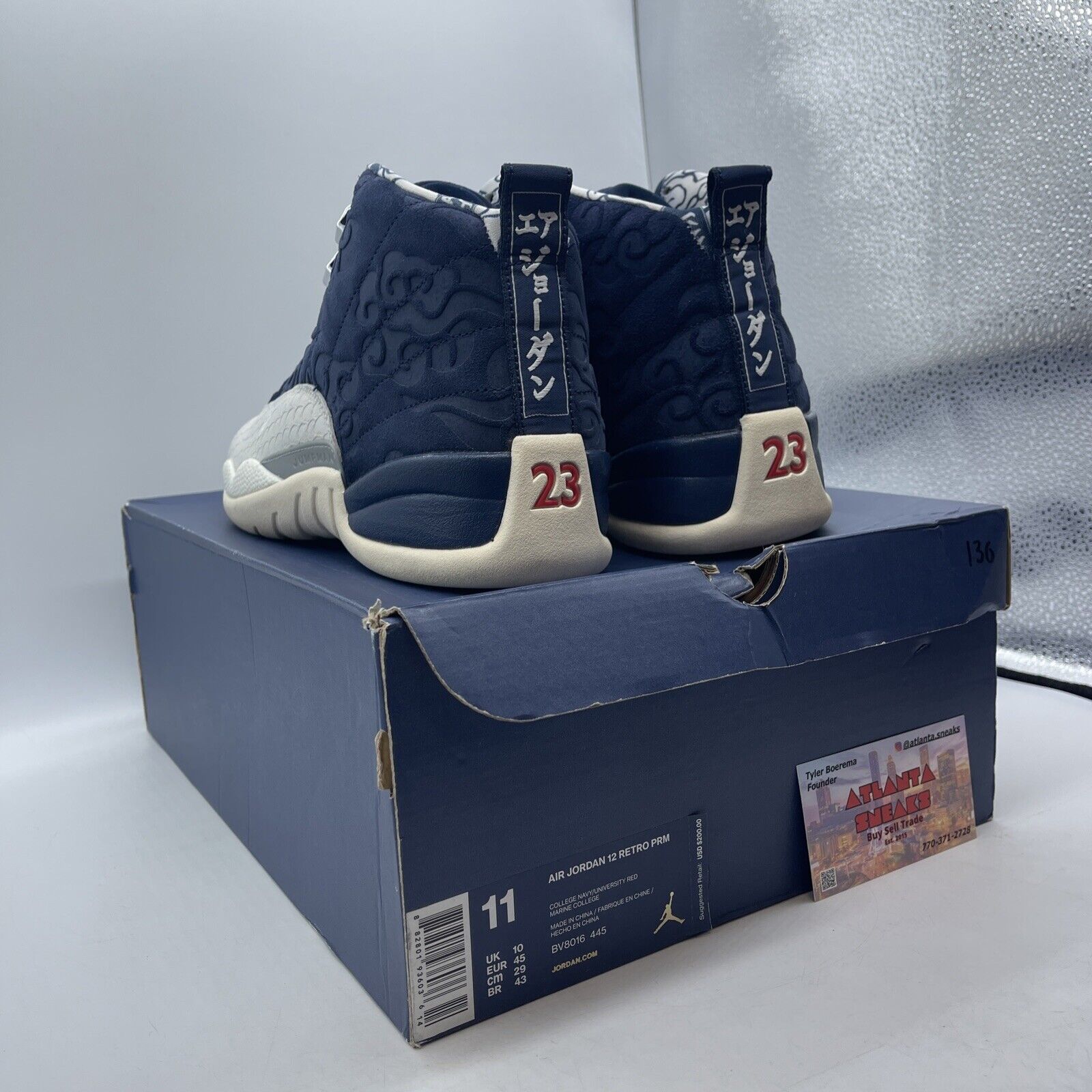 Size 11 - Air Jordan 12 Retro International Flight Blue White Suede (BV8016-445)