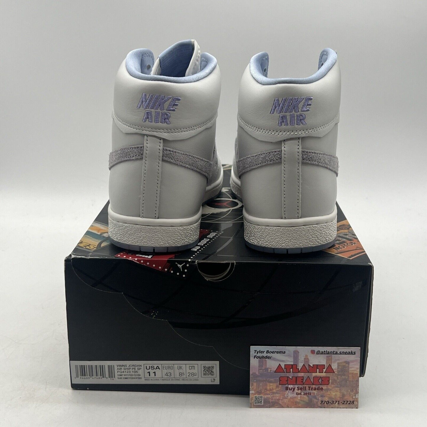 Size 11 - Forget-me-nots x Jordan Air Ship PE SP From Bud To Flower W