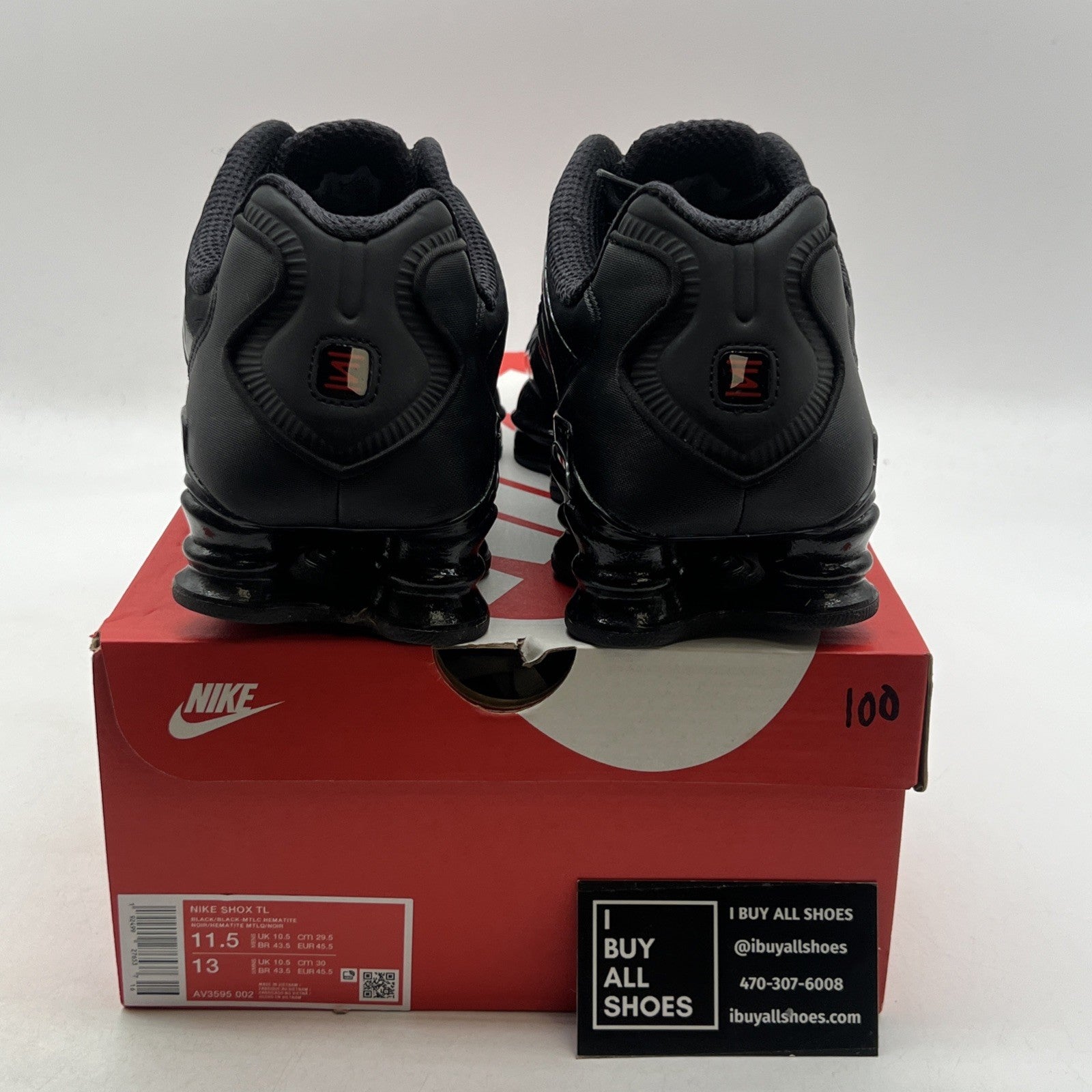 Size 11.5 - Nike Shox TL Metallic Hematite (AV3595-002)