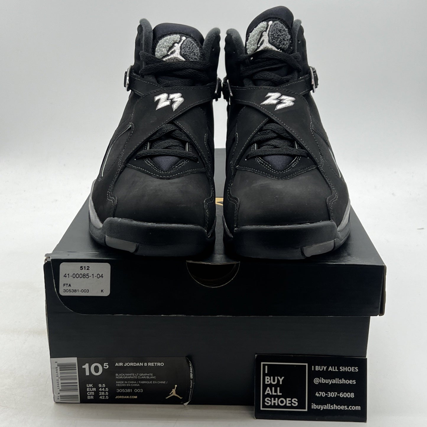 Size 10.5 - Air Jordan 8 Retro 2015 Chrome (305381-003)