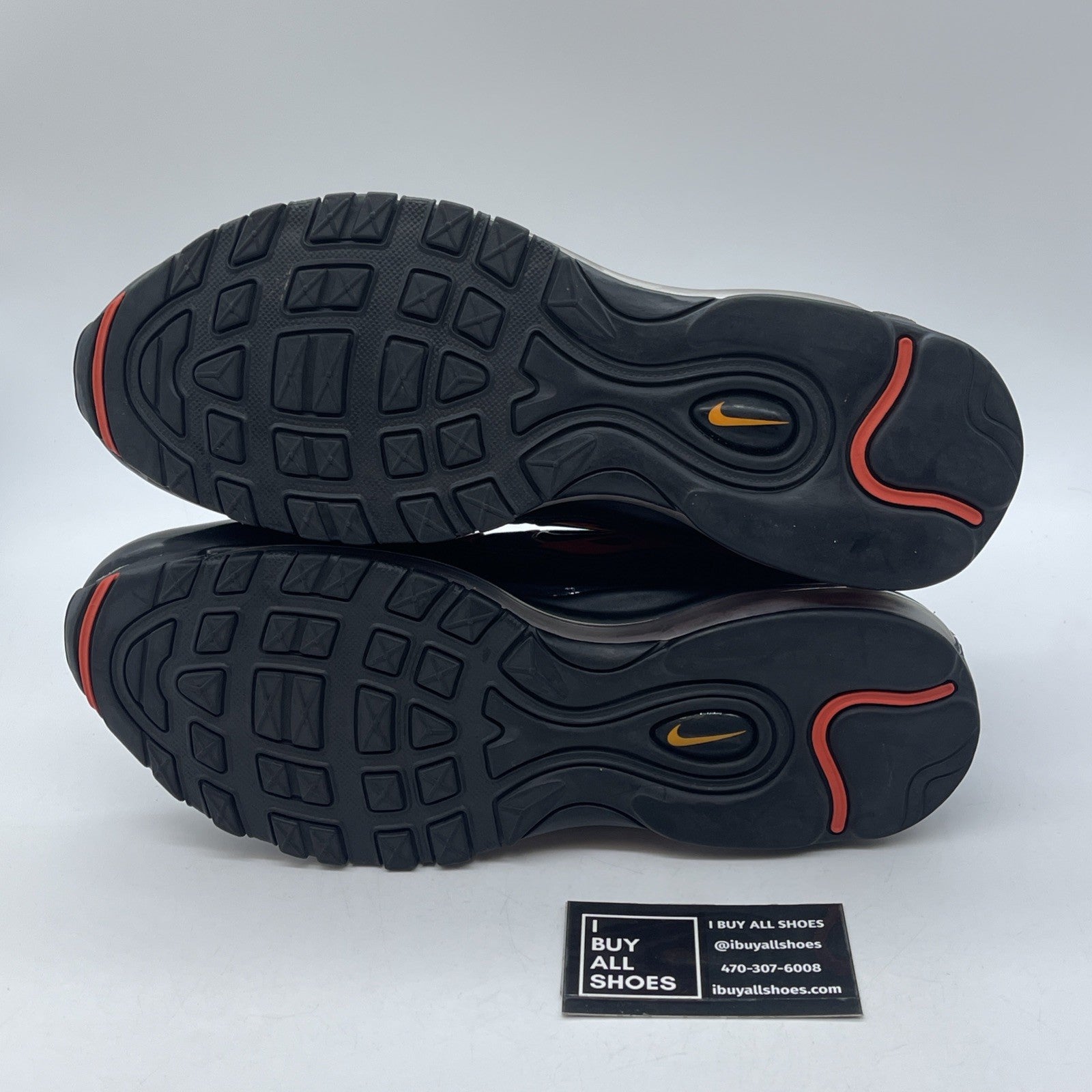 Size 10.5 - Nike Air Max 97 Plus Shock Orange Black Red Orange (AH8144-002)