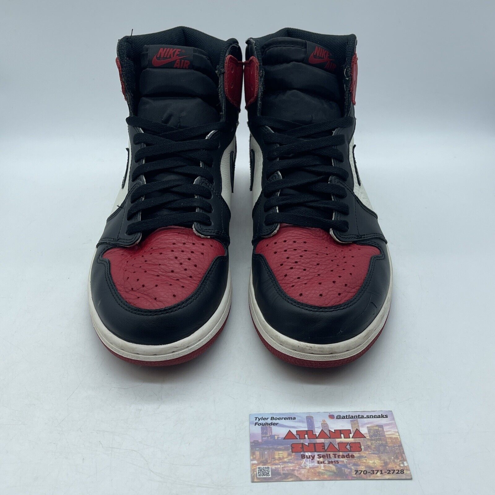 Size 11.5 - Jordan 1 Retro OG High Bred Toe Red White Black (555088-610)