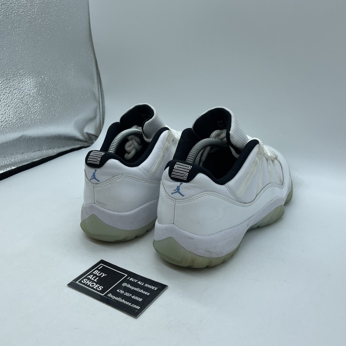 Size 9.5 - Jordan 11 Retro Low Legend Blue White Leather (AV2187-117)