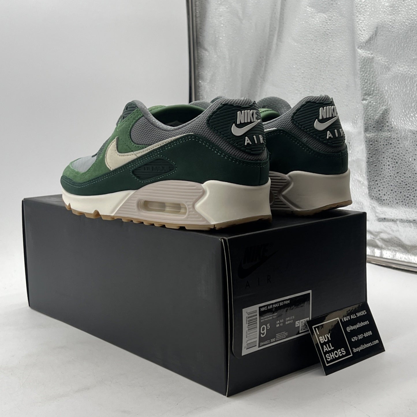 Size 9.5 - Nike Air Max 90 Premium Pro Green (DH4621-300)