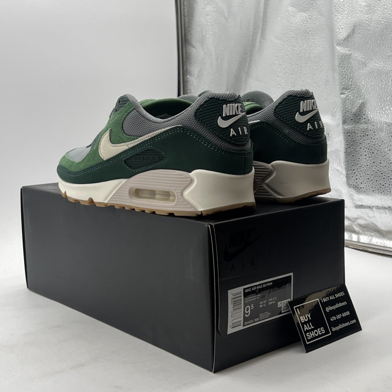 Size 9.5 - Nike Air Max 90 Premium Pro Green (DH4621-300)