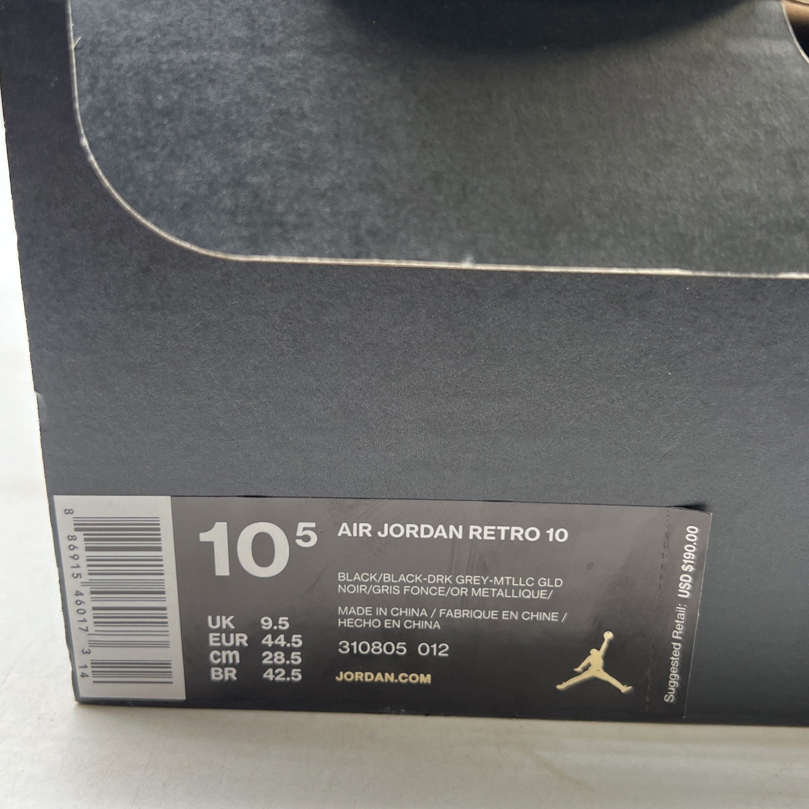 Size 10.5 - Air Jordan 10 Retro NYC (310805-012)