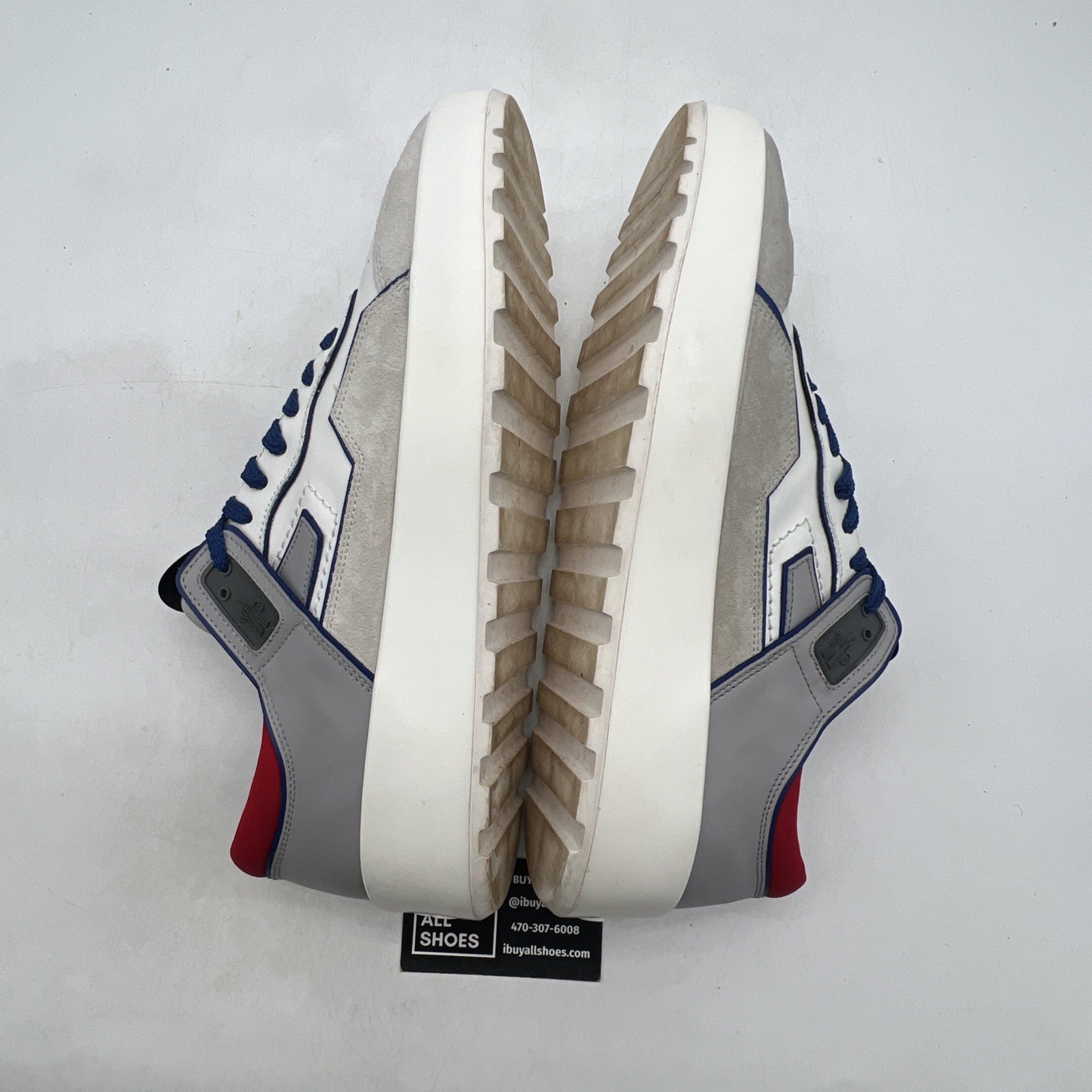 Size 46 - Moncler Womens Promyx Space Lace Up Comfortable Sneaker Shoes Natural